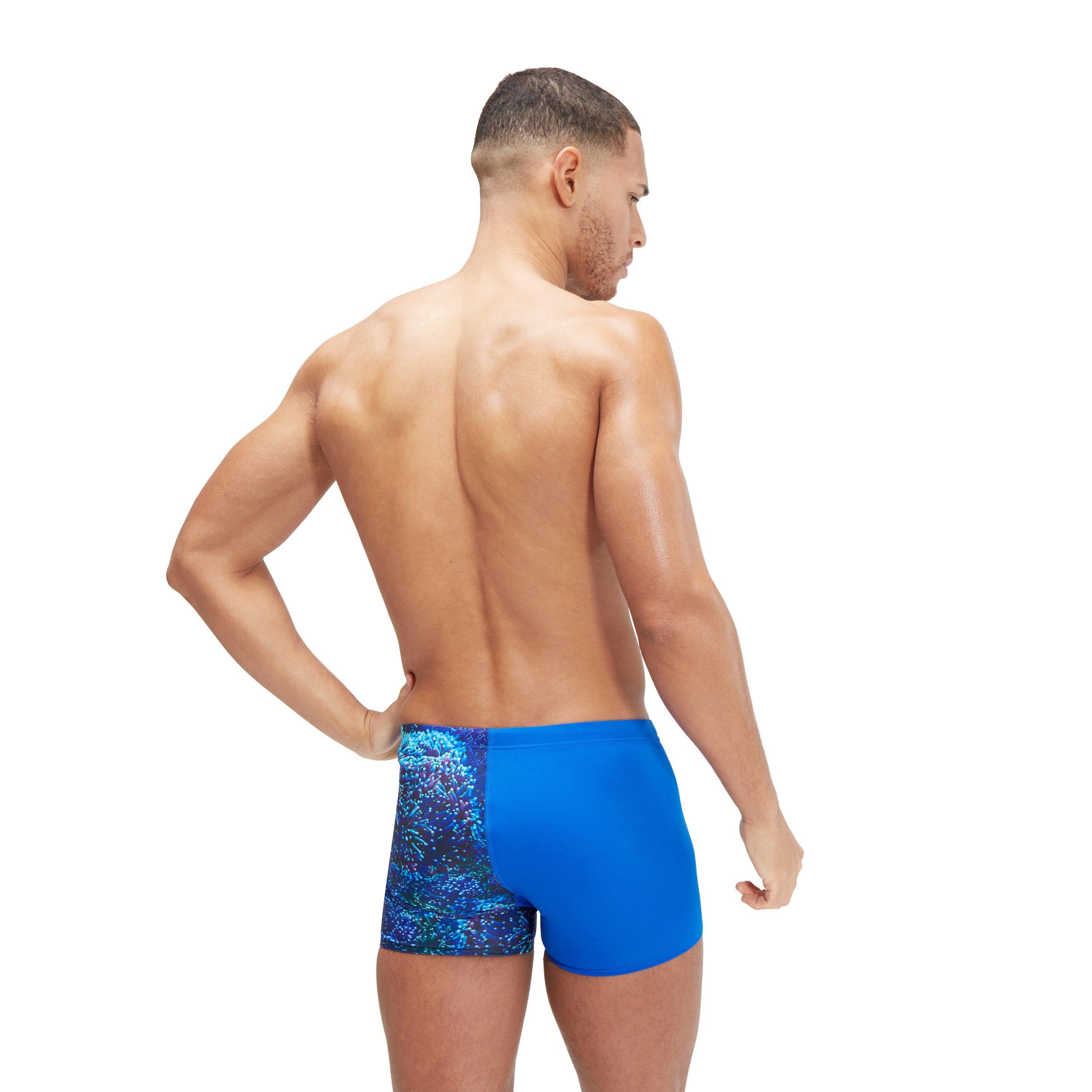 Blau/Blau - Speedo - All Over Print V-Cut Aquashorts Mens - 4
