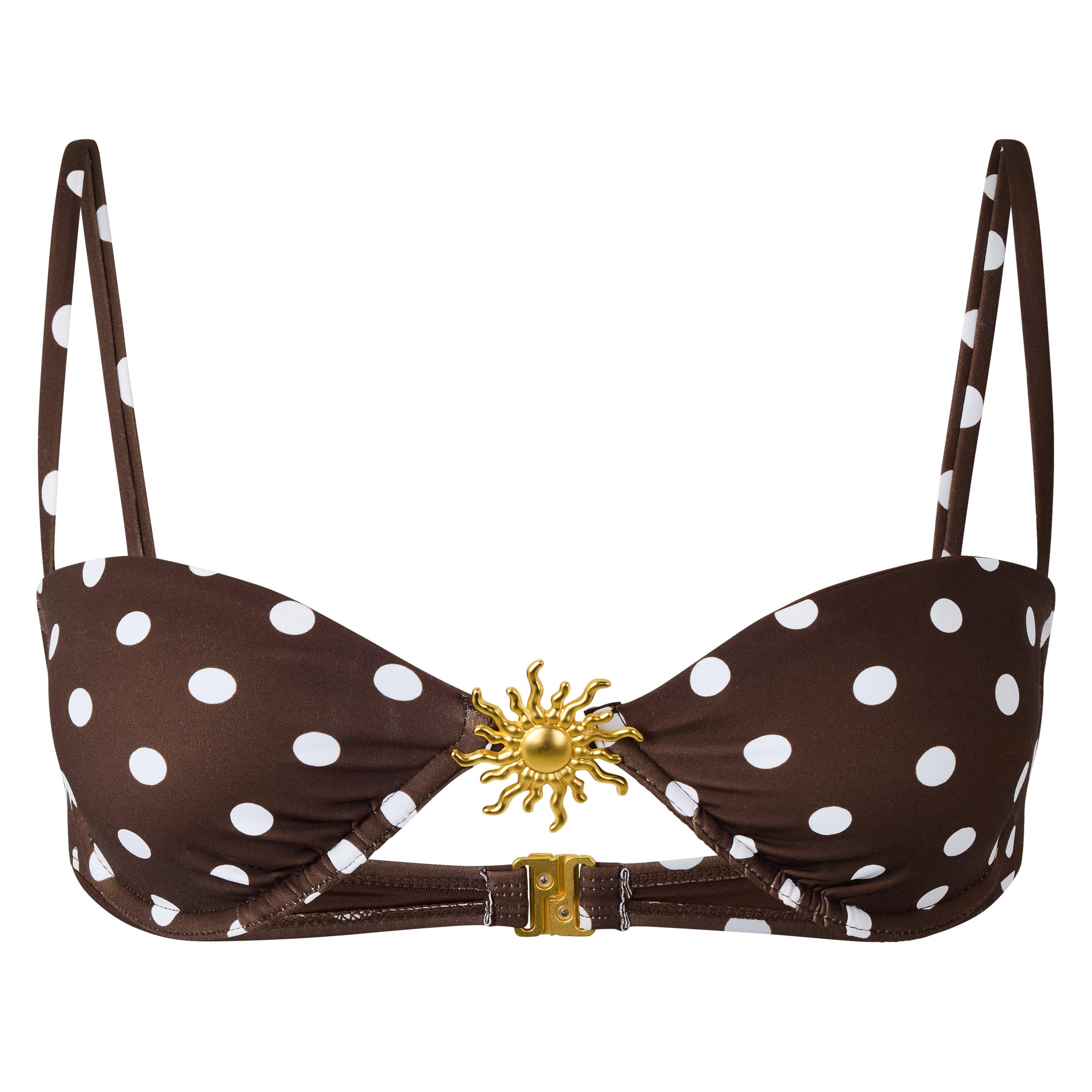 4Th And Reckless Women's Harri Balconette Bikini Top - Brown - 14 (L)