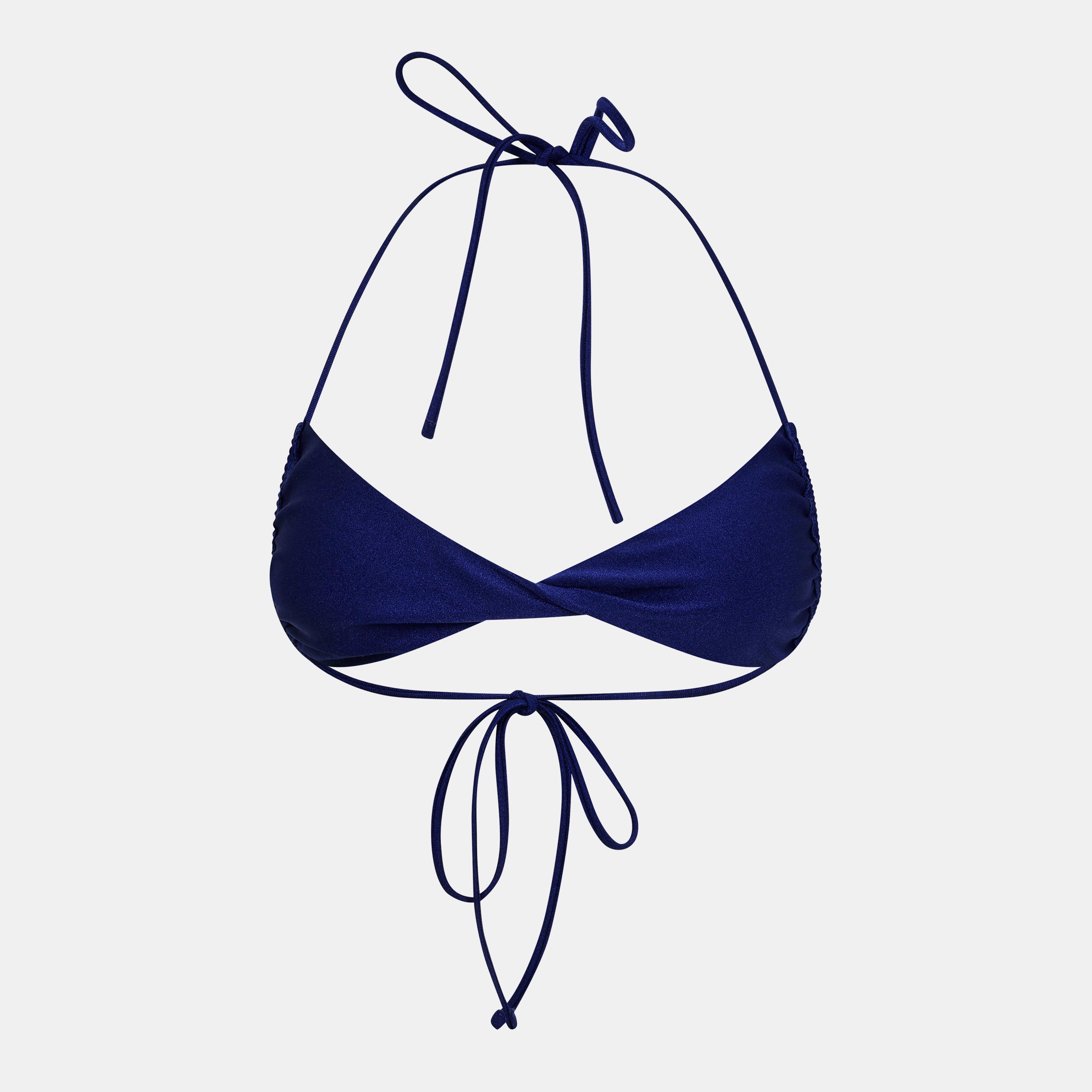 Cobalto - Jack Wills - High Shine Twist Front Bikini Top - 2