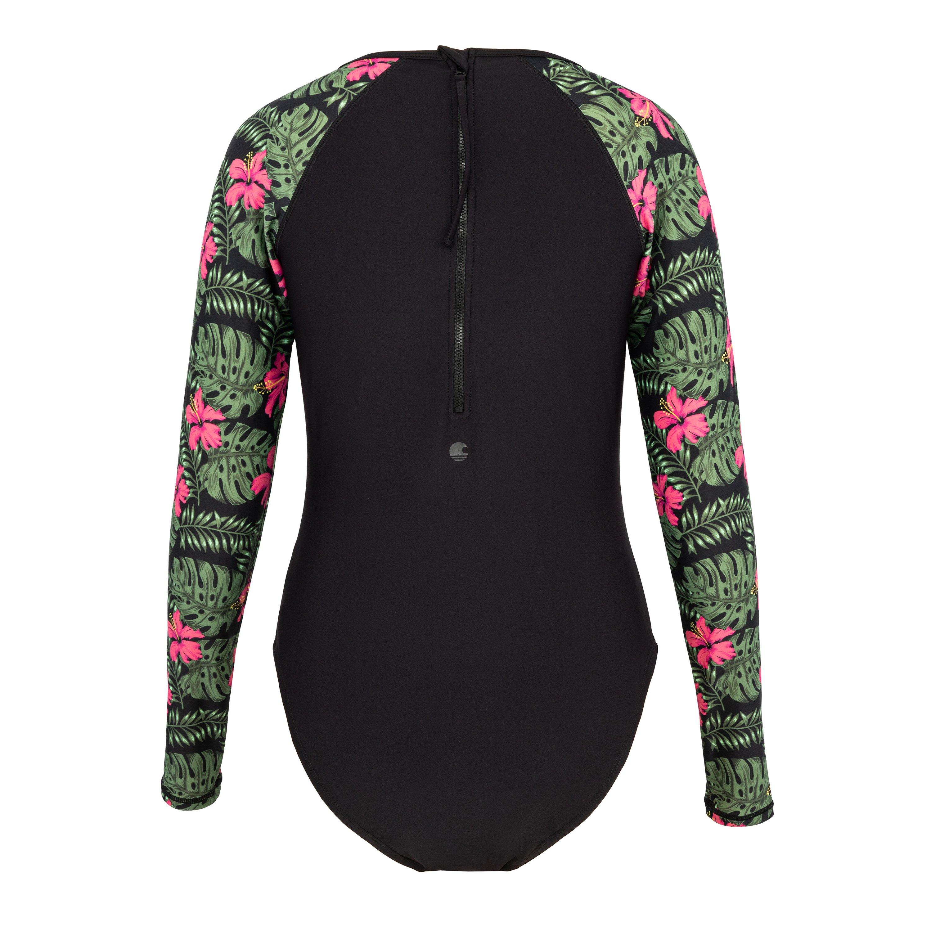 Black/Pink - SoulCal - Long Sleeved Swimsuit Womens - 2