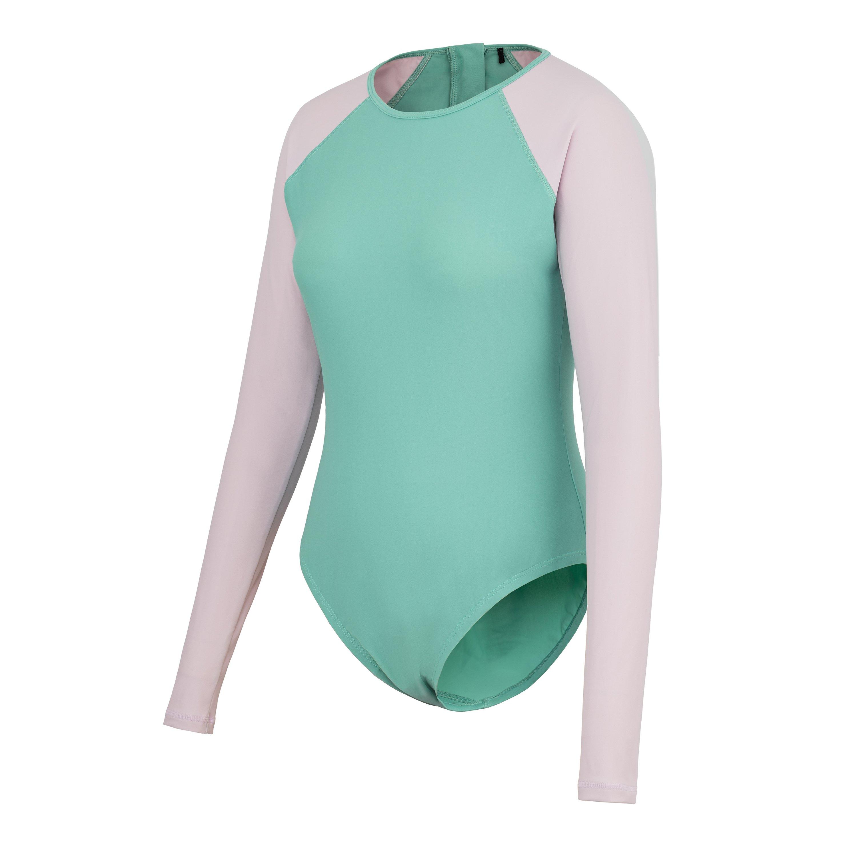 Roze Groen - SoulCal - Long Sleeve Swimsuit Womens - 3