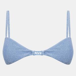 Jack Wills Glitter Clasp Front Bikini Top