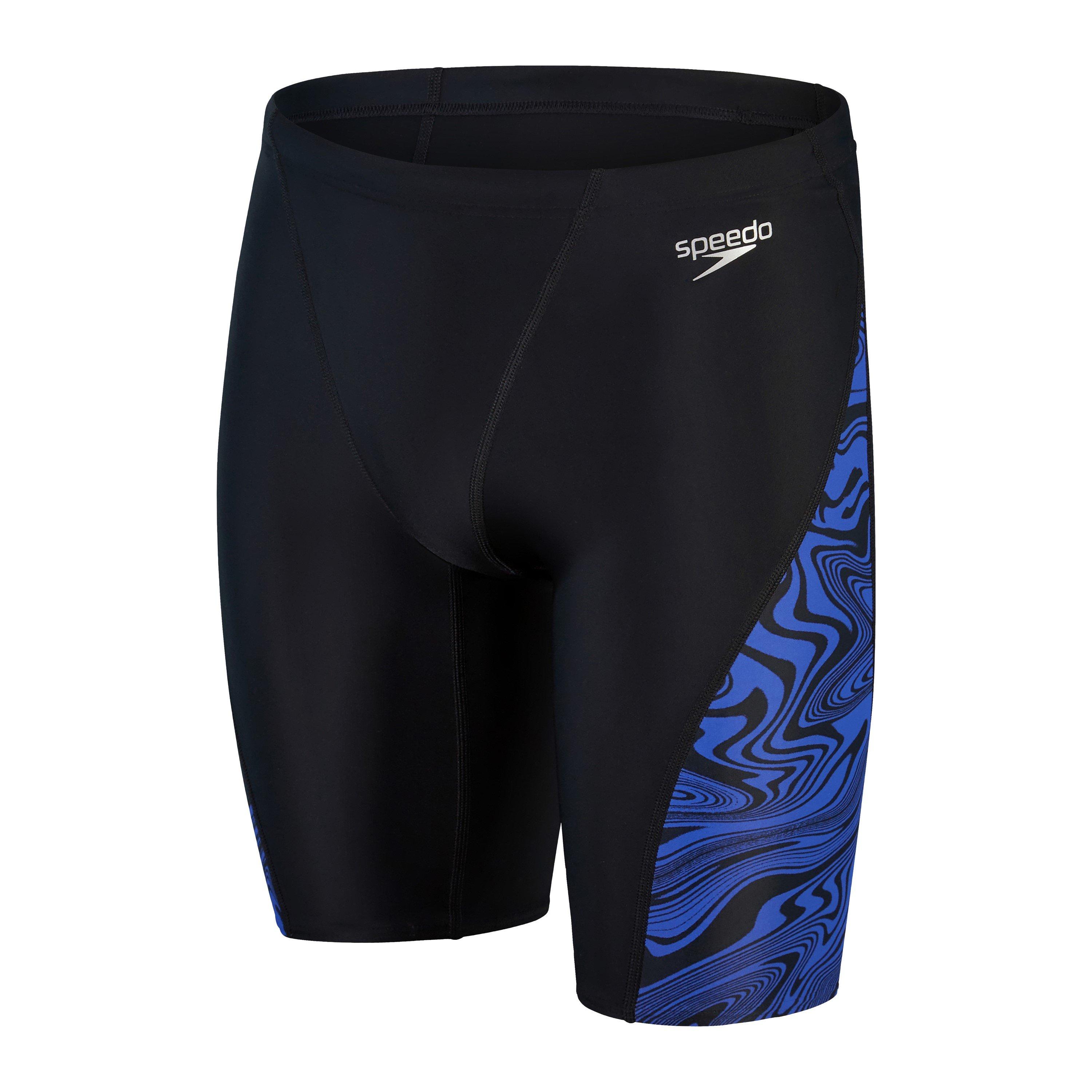 Black/Blue - Speedo - Men's Alov Vcut Jam Jammers - 1