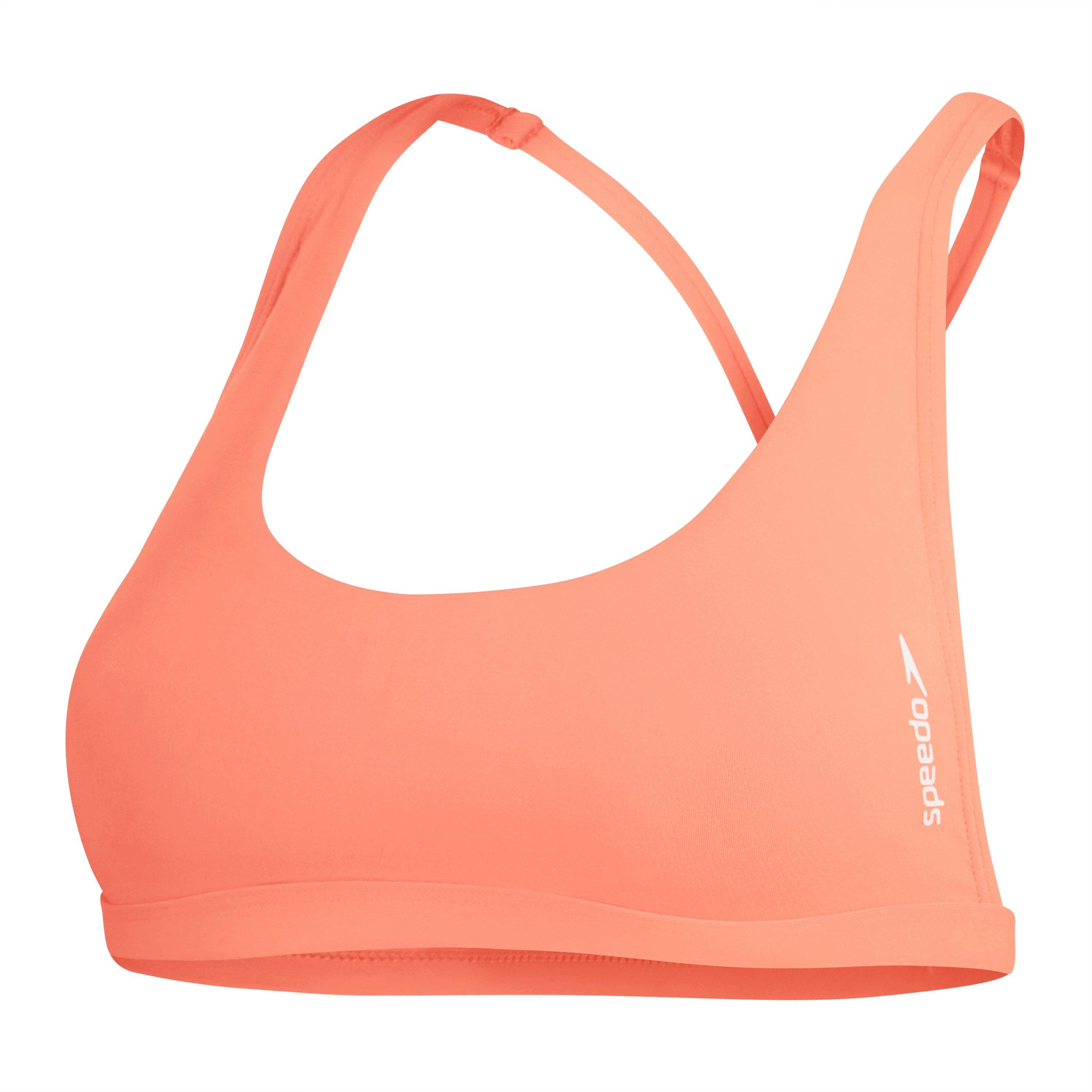 Speedo Women's Performance Bikini Top - Peach - 10 (S)