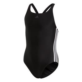 adidas Girls Fit 3-Stripes Swimsuit One Piece