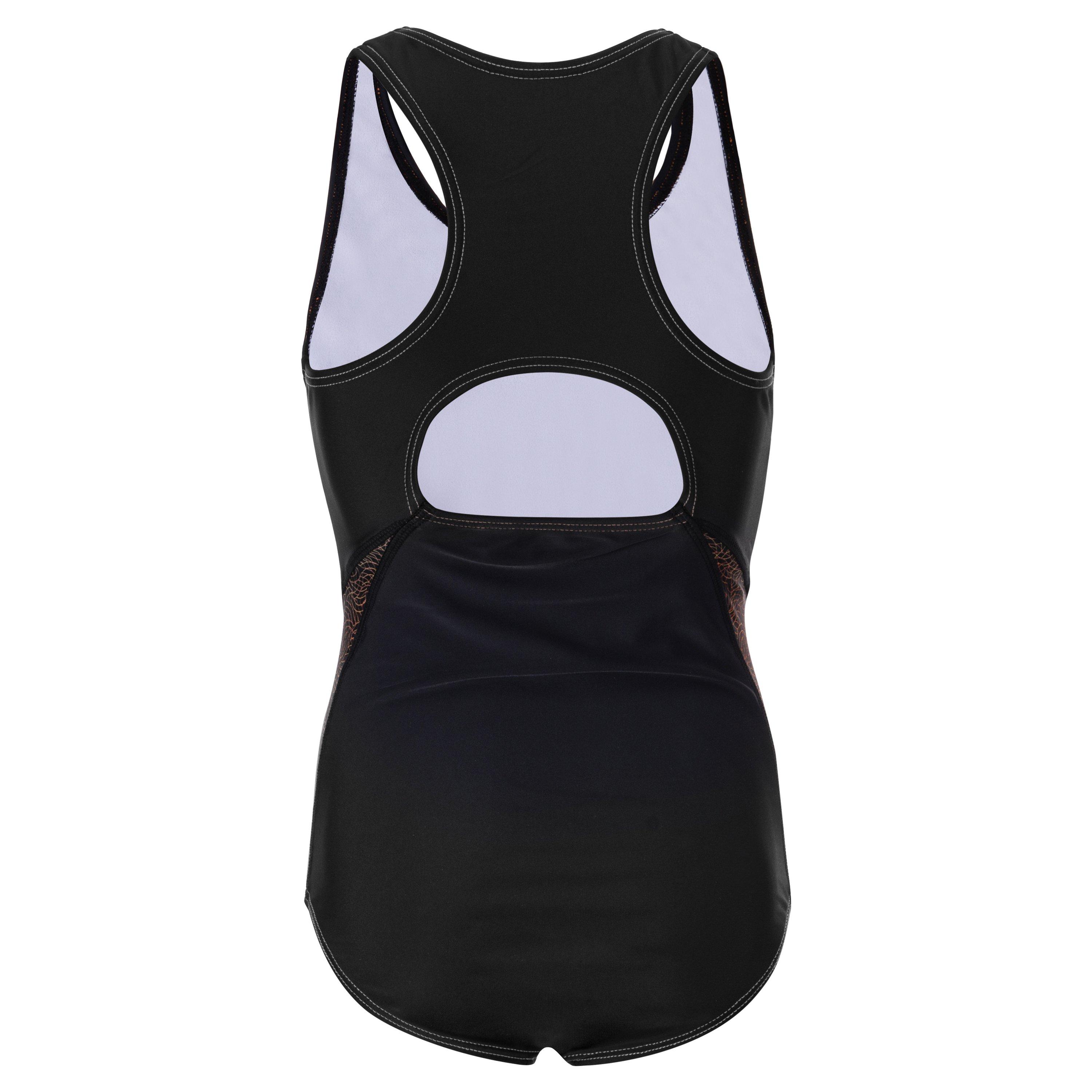 Black - Slazenger - Splice Racer Back Swimsuit Junior Girls - 2