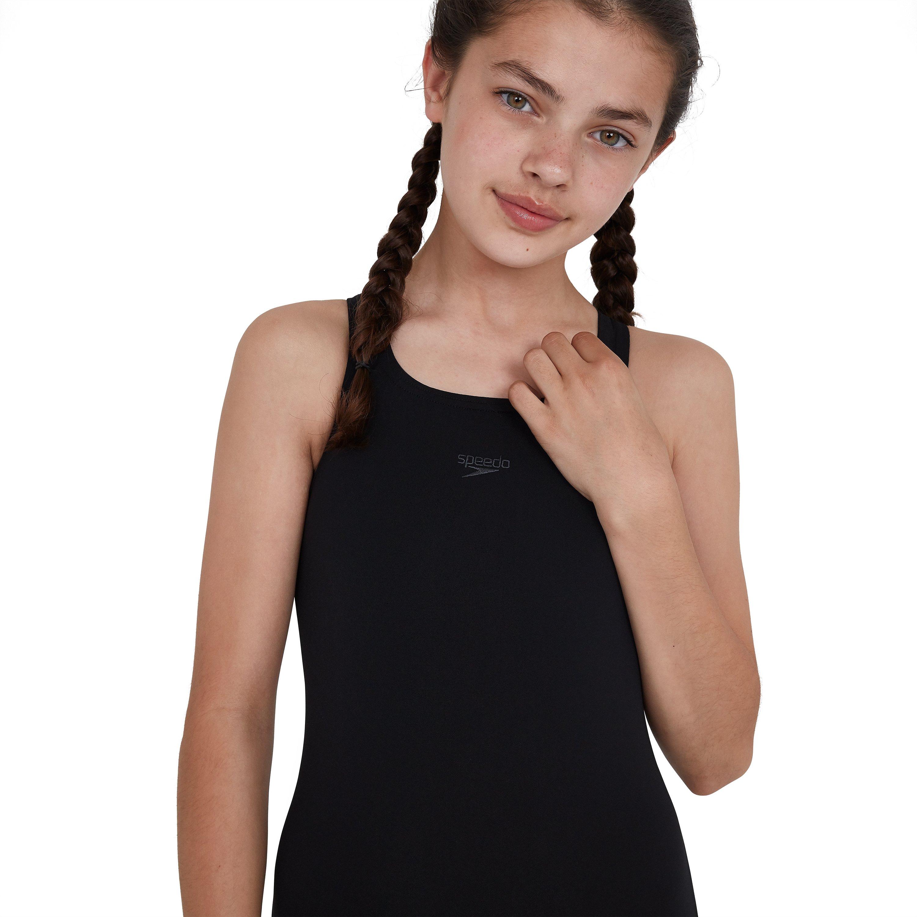 Black - Speedo - Endurance + Medalist Swimsuit Juniors - 8