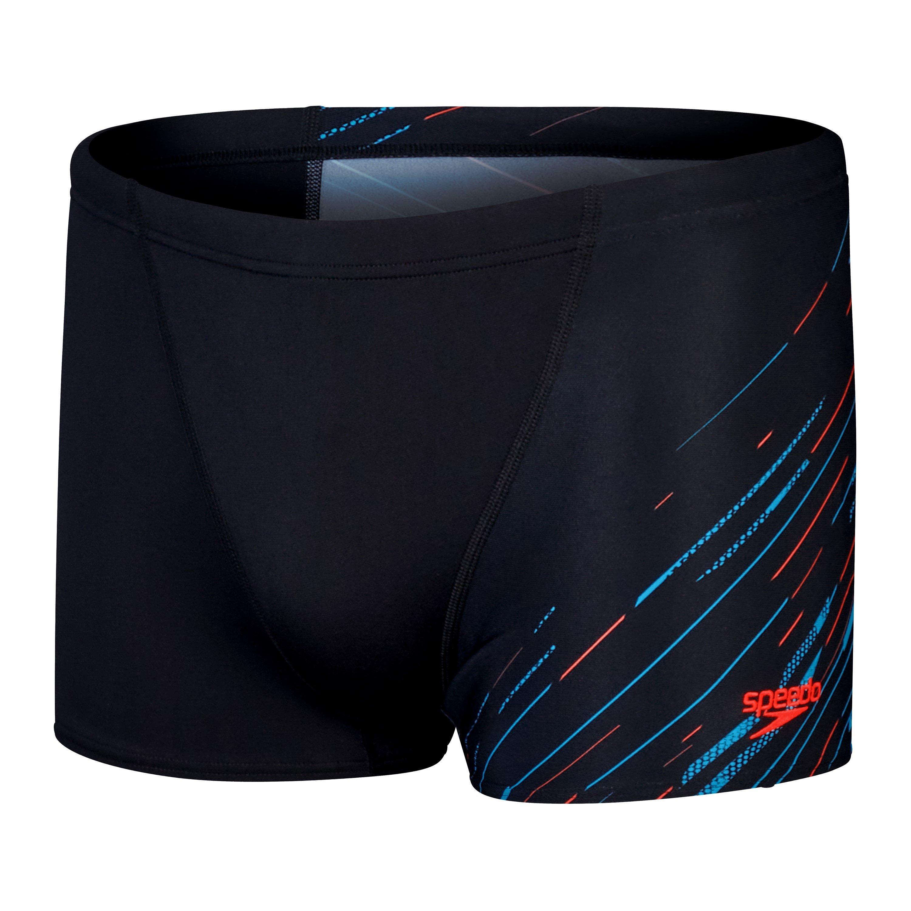 Blk/Blue/Red - Speedo - Men's Hyperboom V Cut Swim Shorts - 1