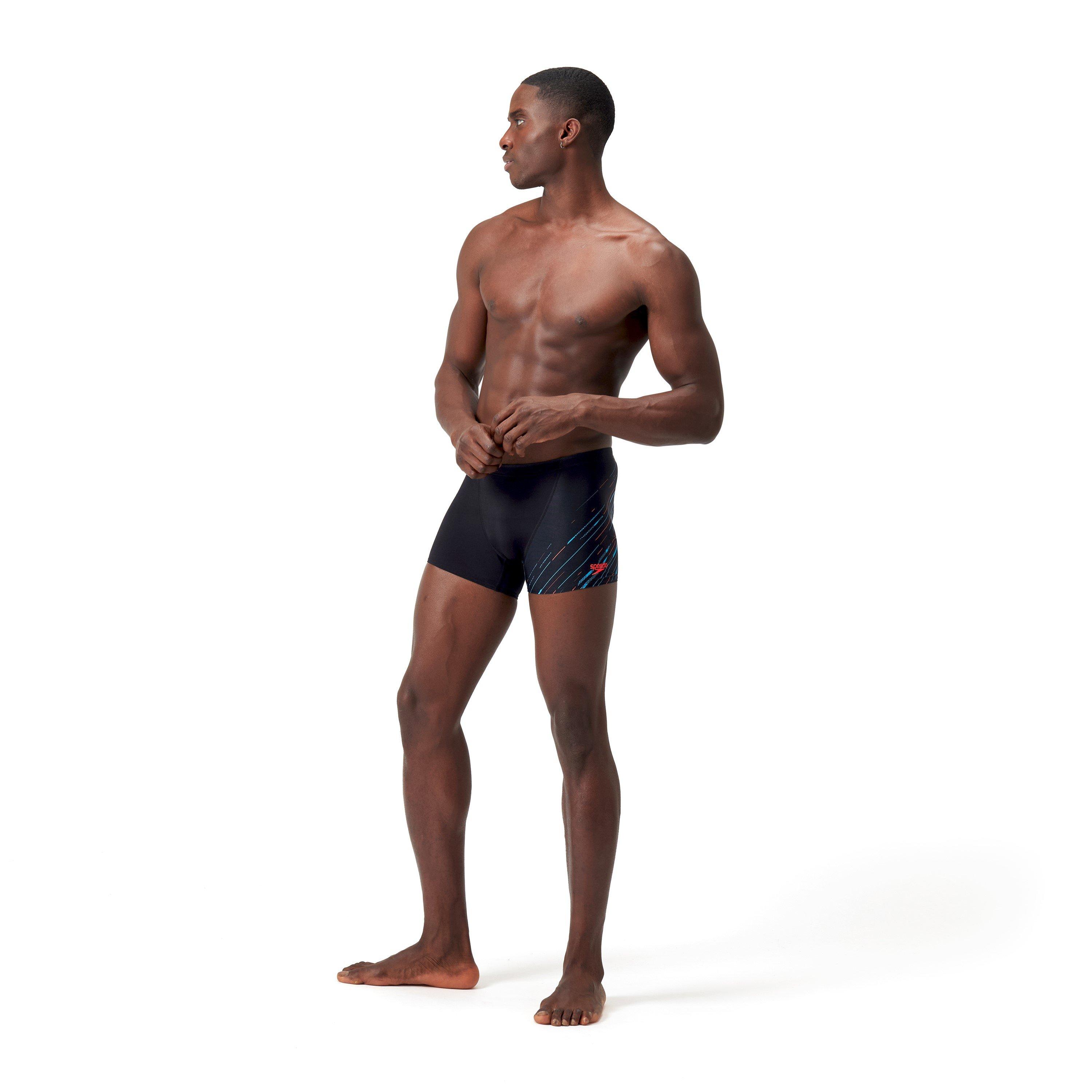 Blk/Blauw/Rood - Speedo - Hyperboom V Cut Swim Shorts - 2