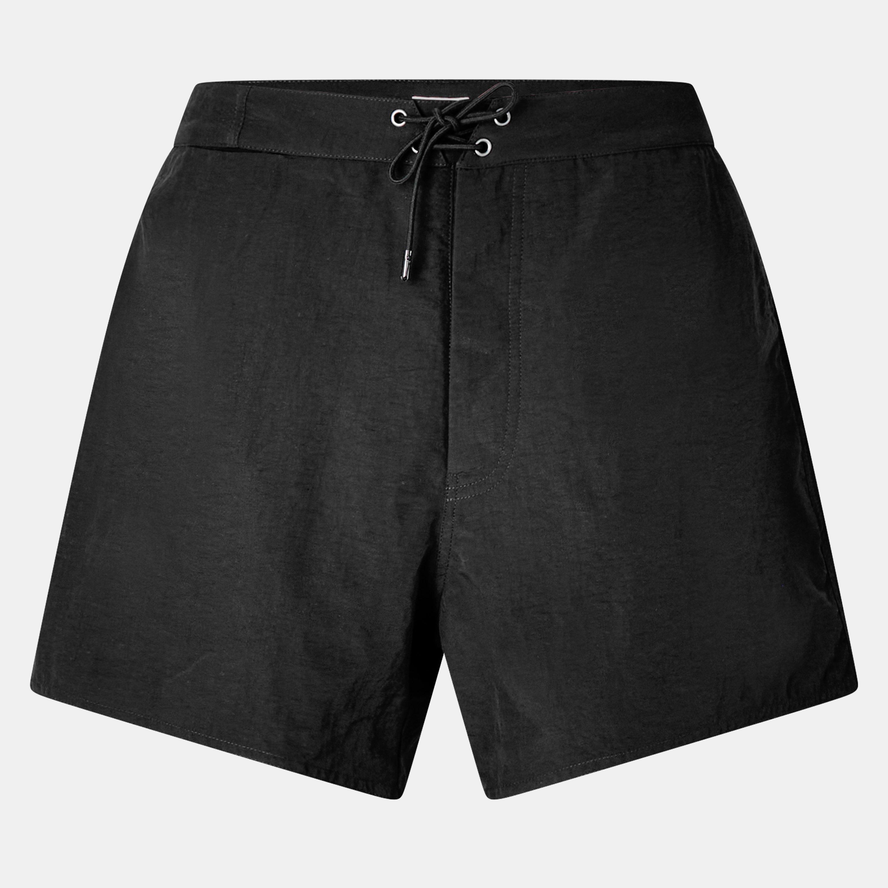 Saint Laurent Men's Logo Quick-Drying Swim Shorts - Black - M