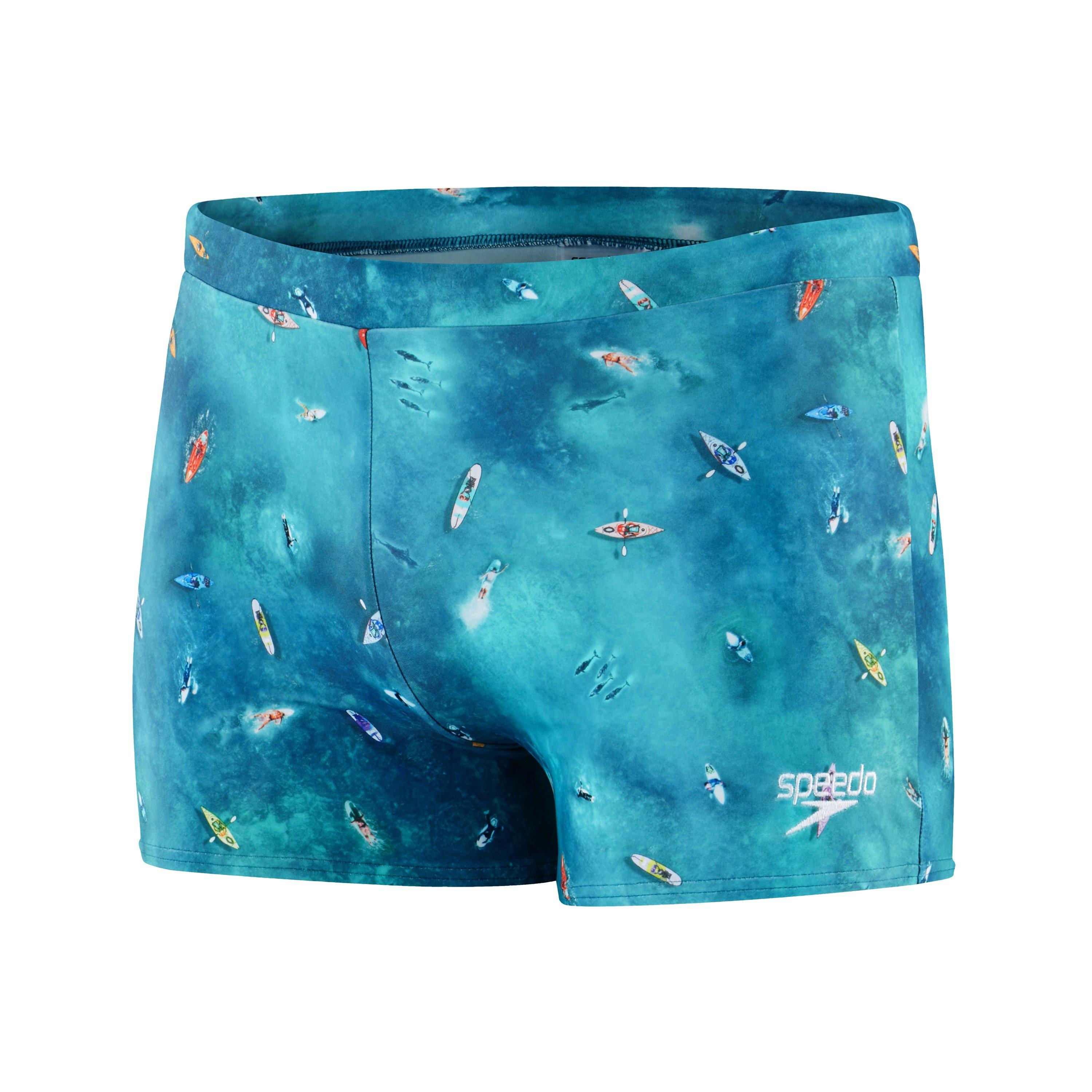 Blue/Blue - Speedo - Escape Aquashorts Mens
