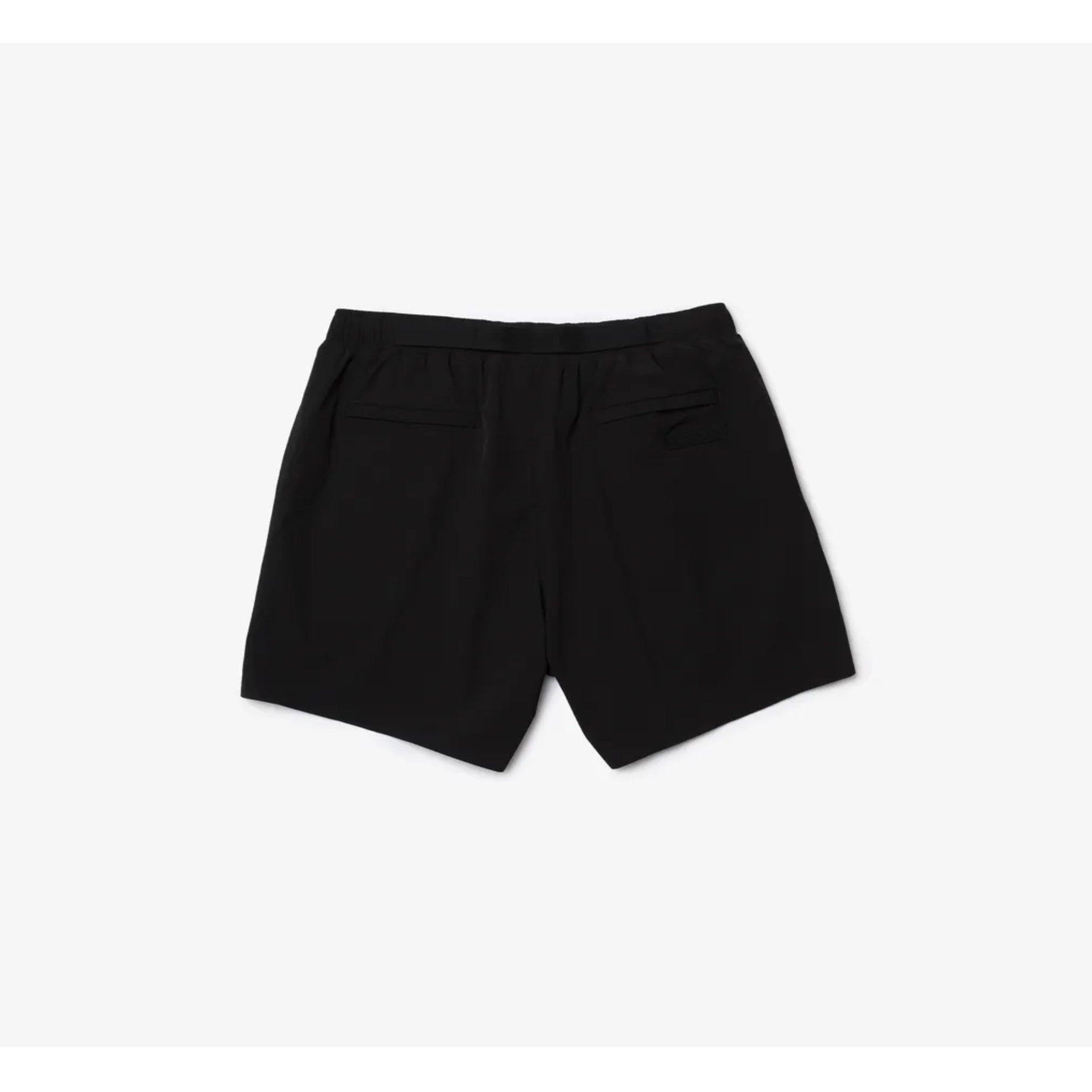 Lacoste Men's Quick Drying Swim Shorts - Black - S