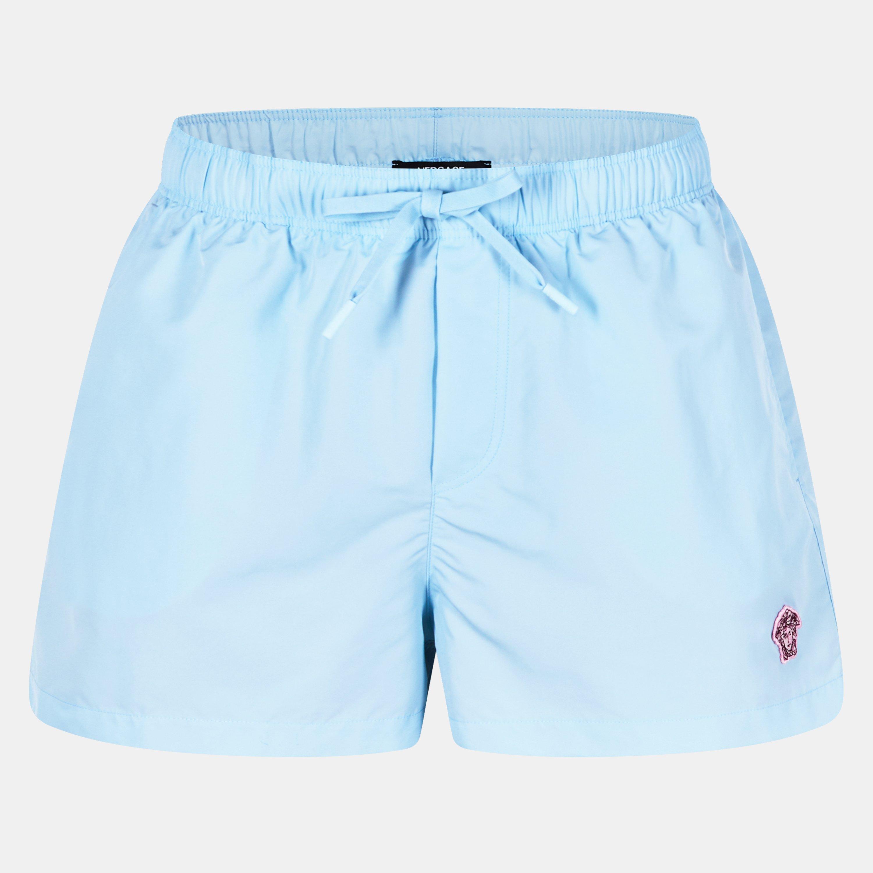 Blue - Versace - Men's Crest Swim Shorts - 1