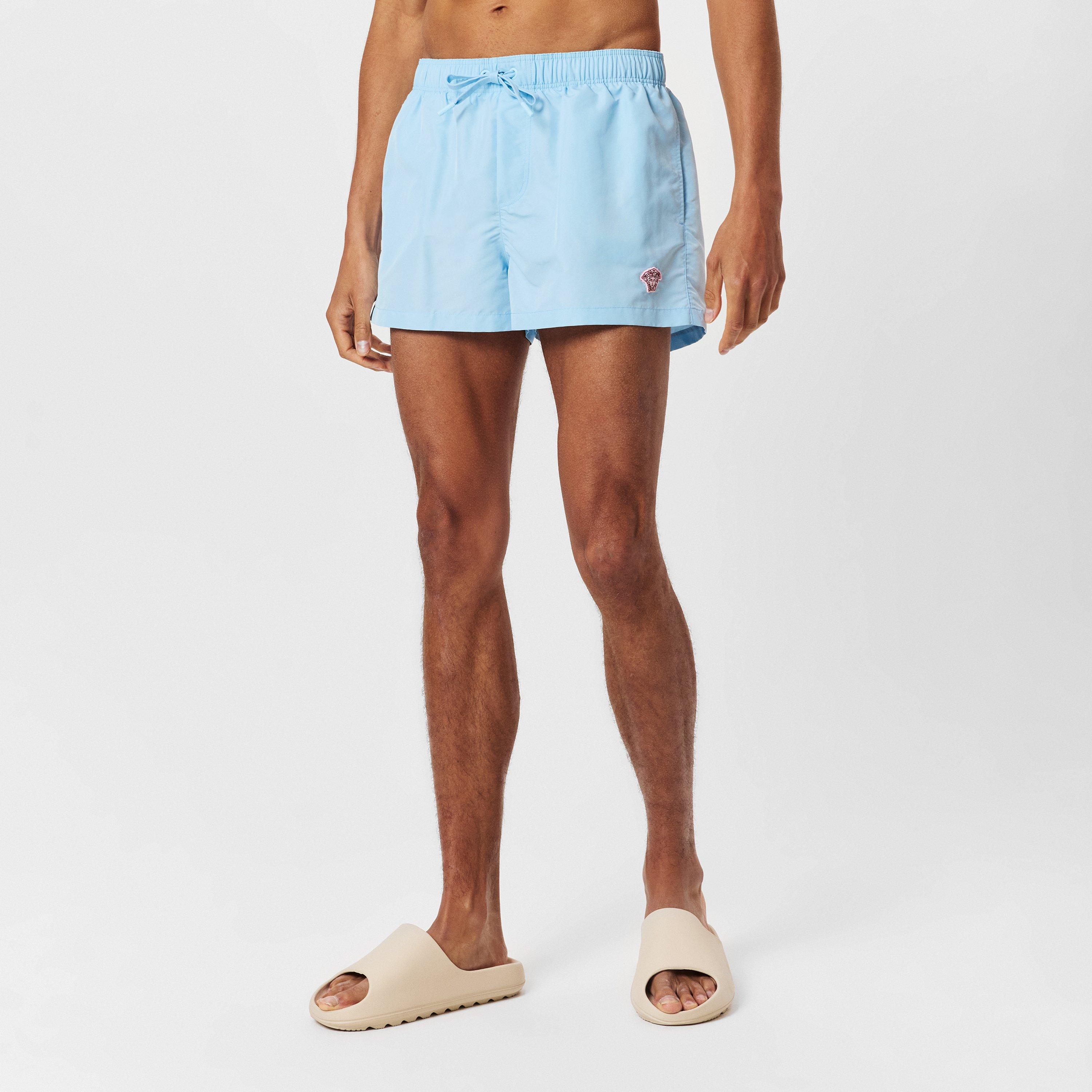 Blue - Versace - Men's Crest Swim Shorts - 3