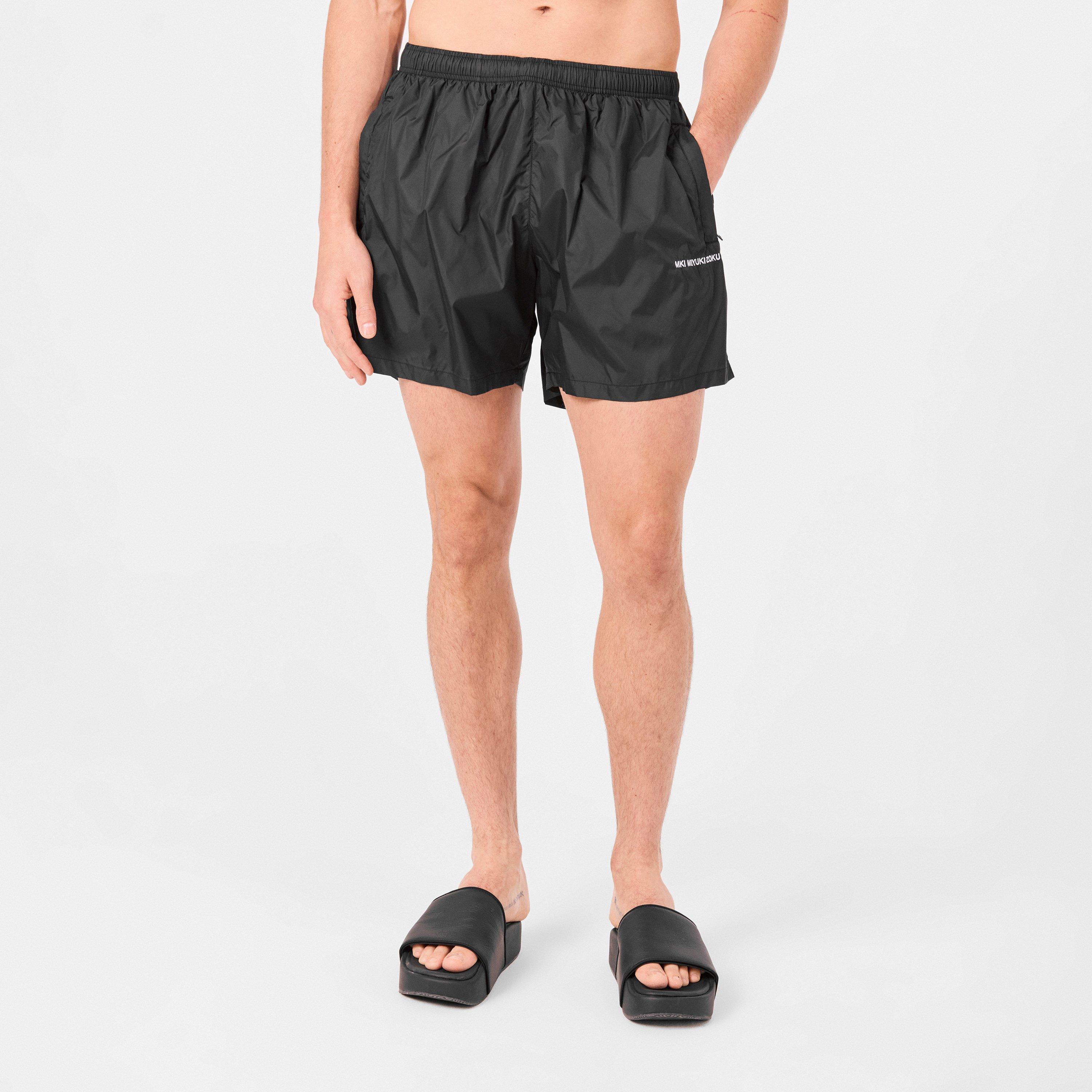 Black/White - MKI MIYUKI ZOKU - Men's Contrast Swim Shorts - 3