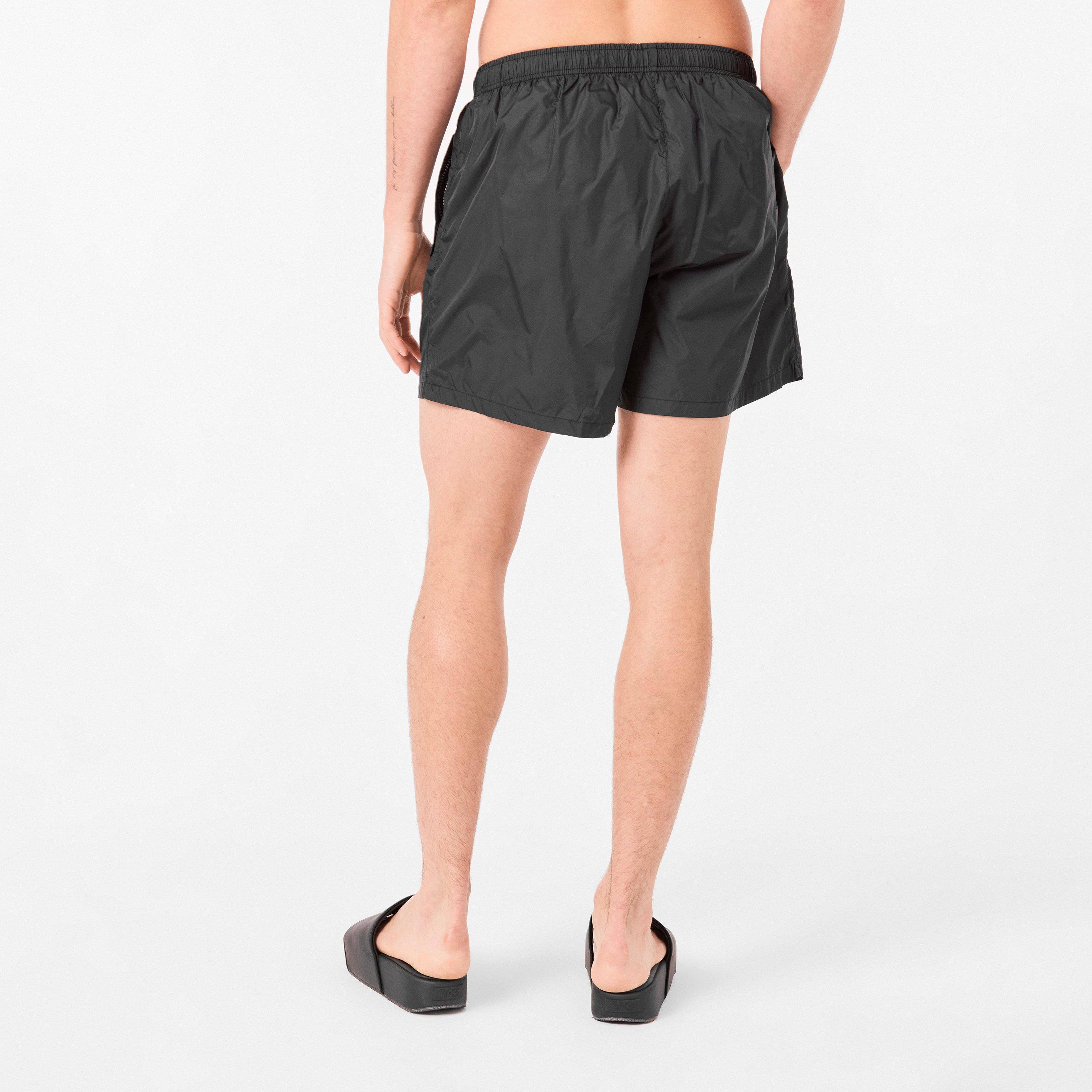 Black/White - MKI MIYUKI ZOKU - Men's Contrast Swim Shorts - 4