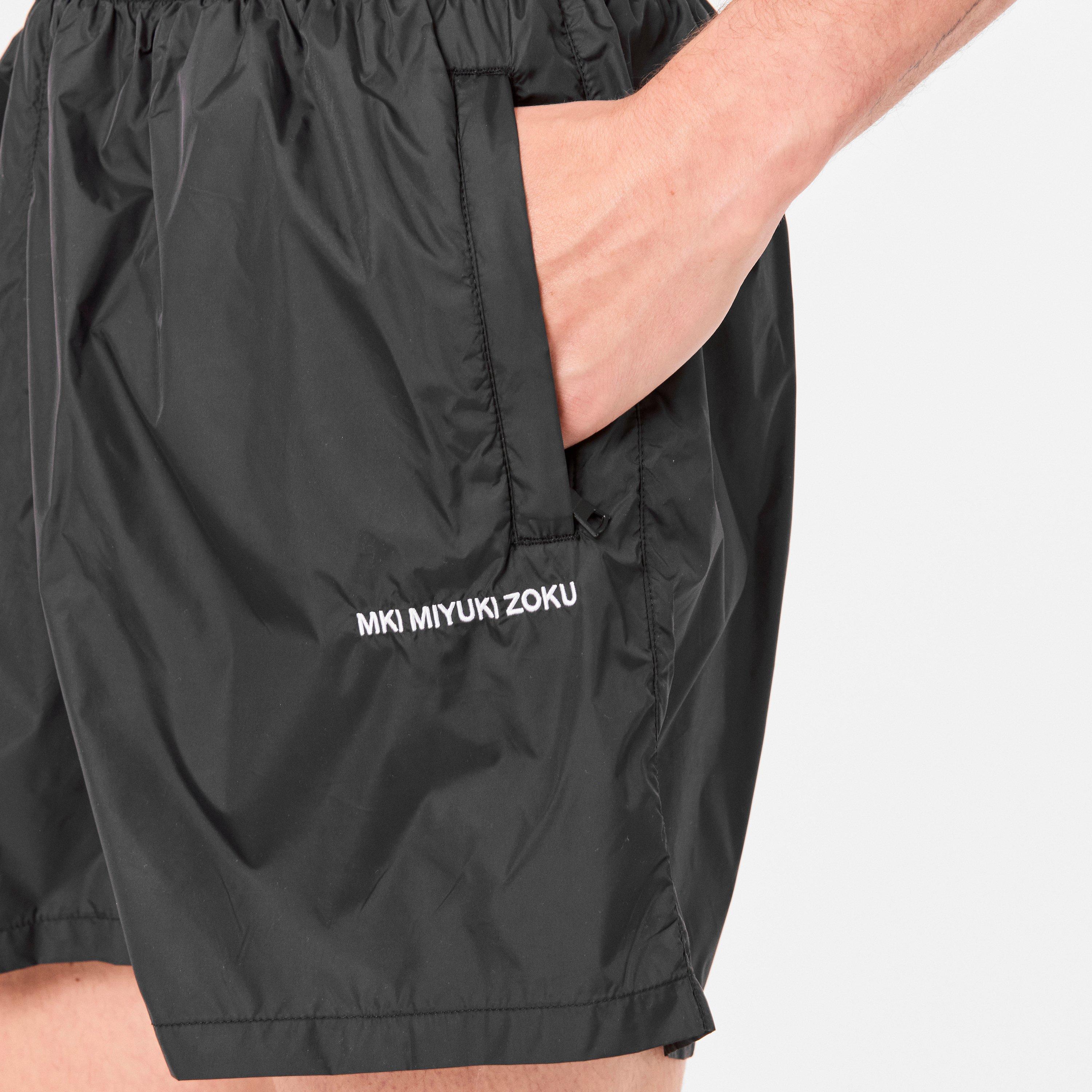 Black/White - MKI MIYUKI ZOKU - Men's Contrast Swim Shorts - 5