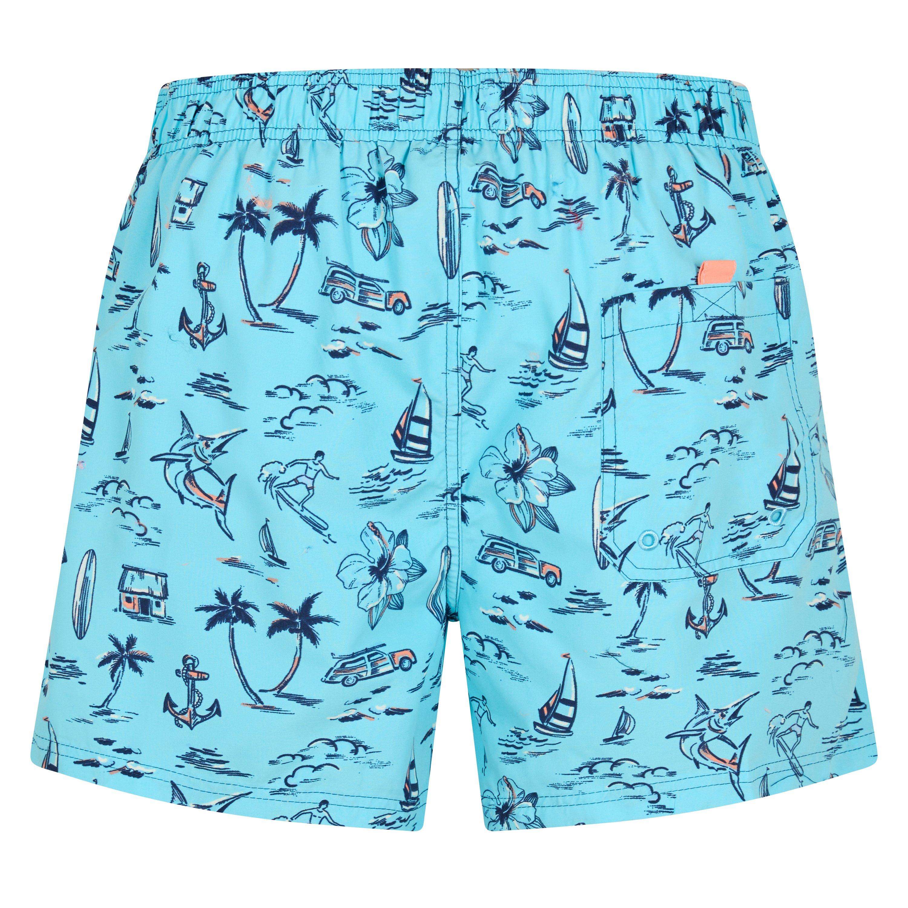 Blue - Zoggs - Aloha 15 Shorts Mens - 2