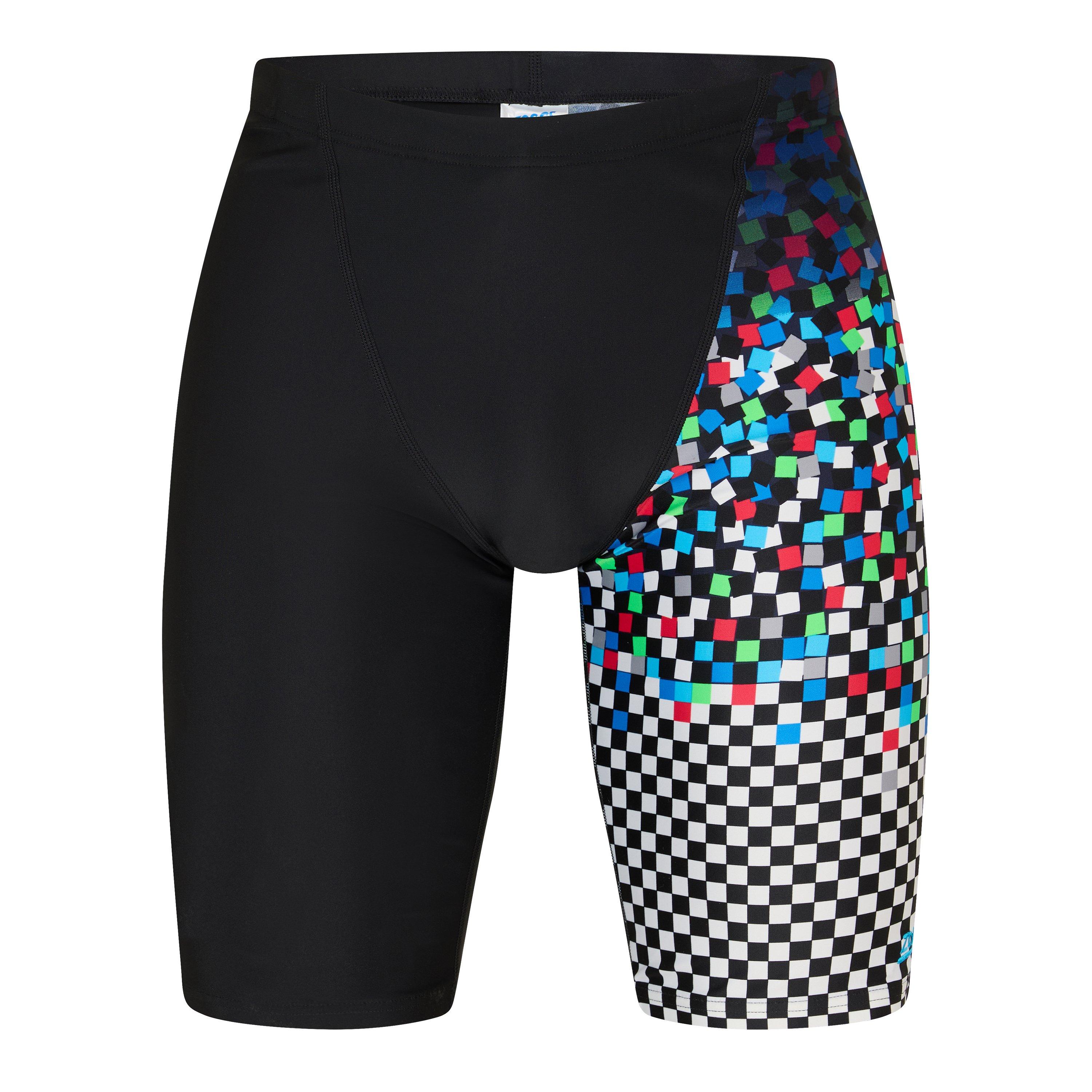 Black - Zoggs - Checker Jett Jammer Mens - 1