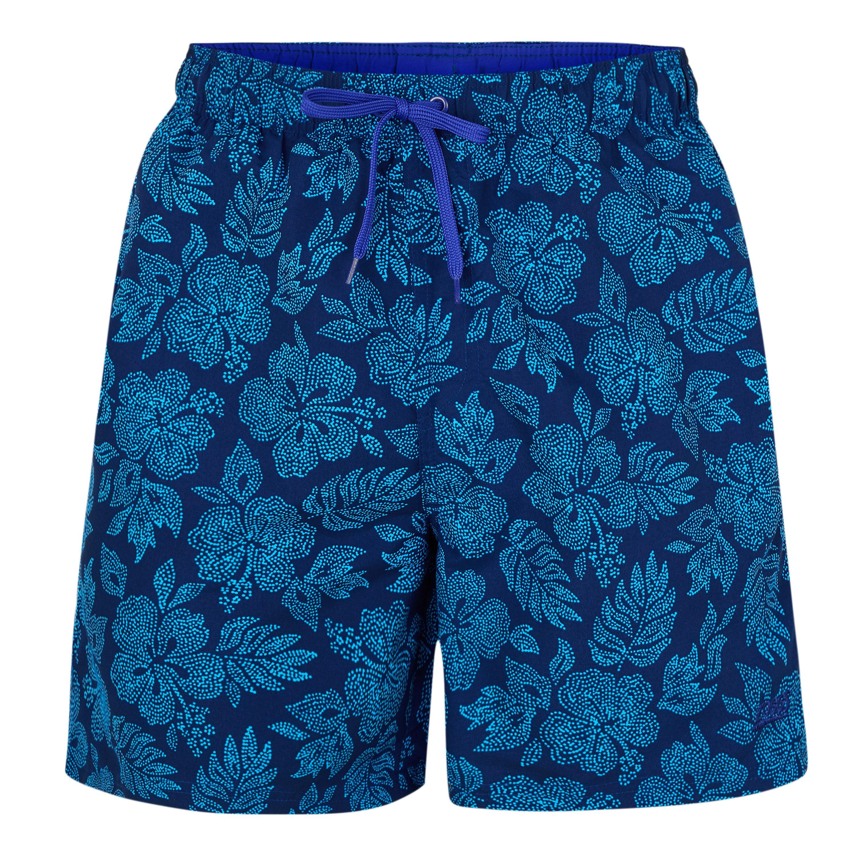 Bleu - Zoggs - Dot Floral 16 Short Mens - 1