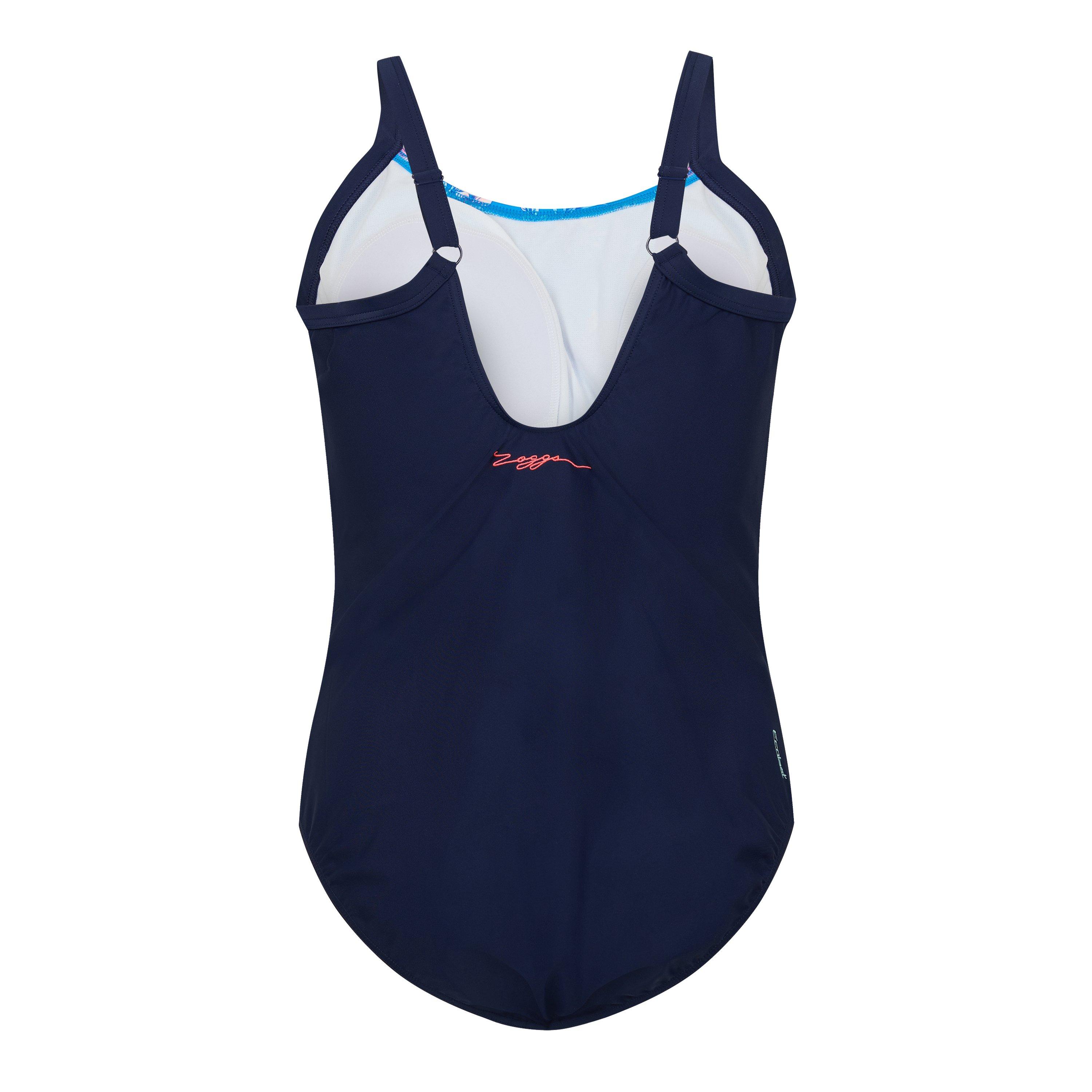 Blue - Zoggs - Wild Rose Side Panel Womens - 2