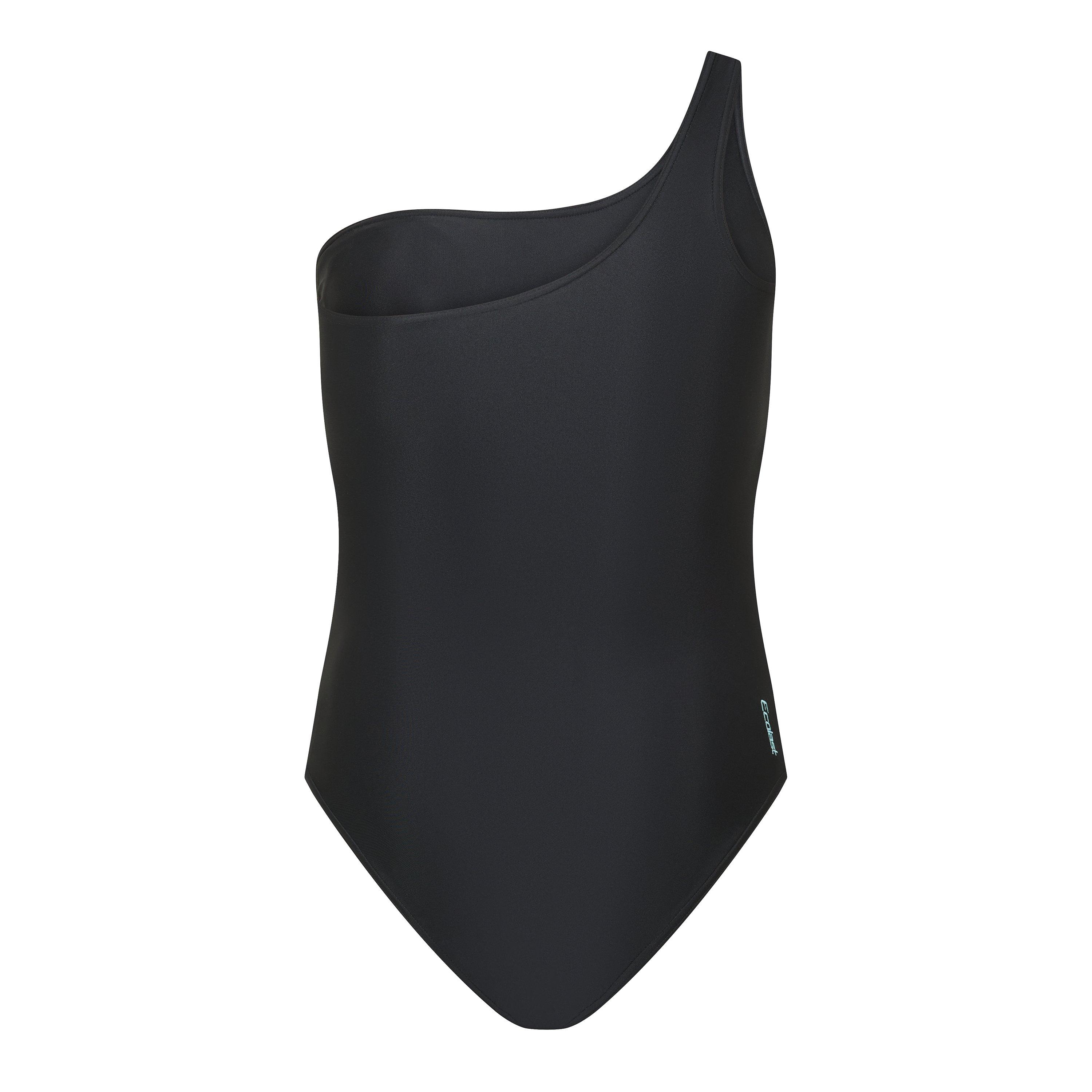 Black - Zoggs - Lattice One Shoulder Womens - 2