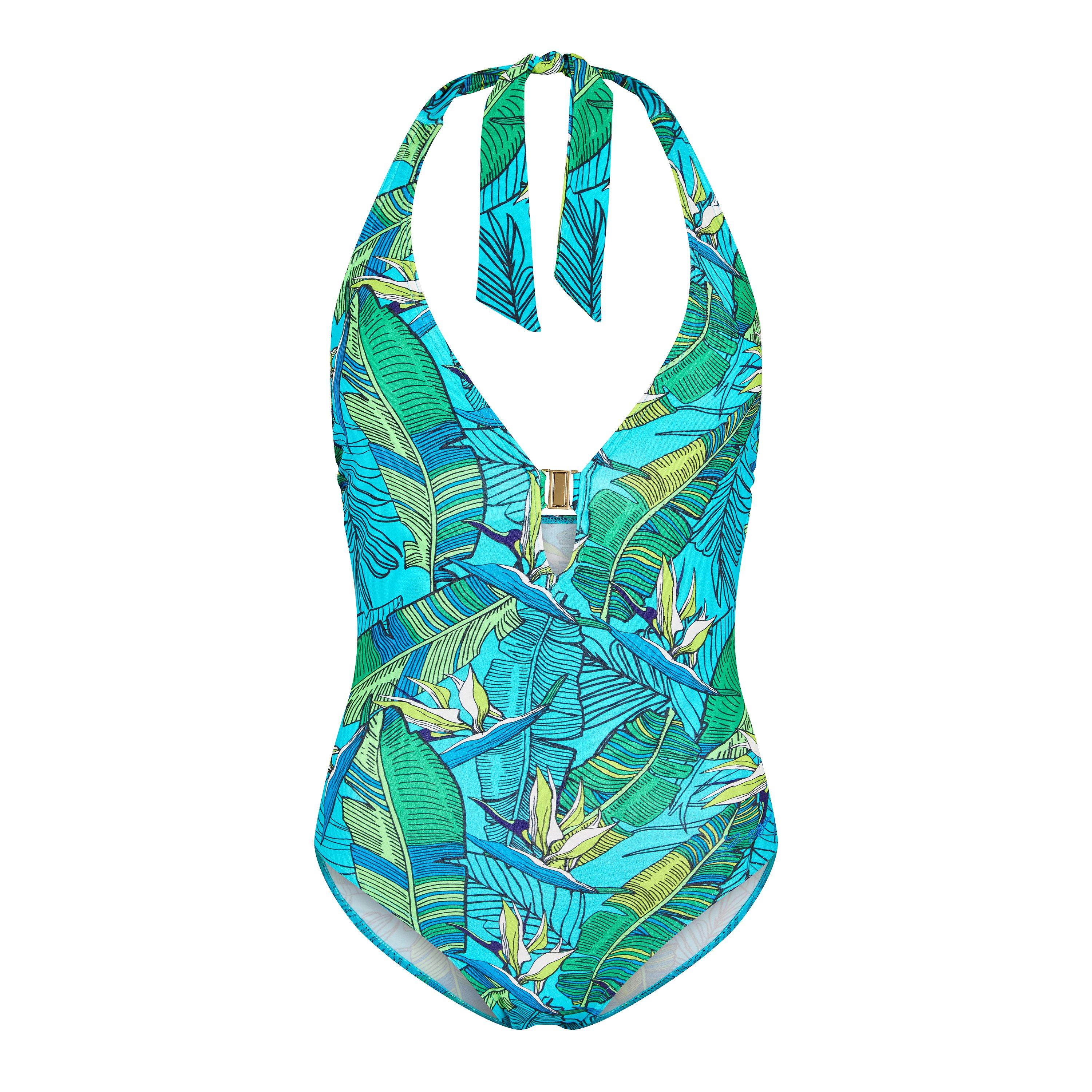 Blu - Zoggs - Corsica Plunge Halter Womens - 1