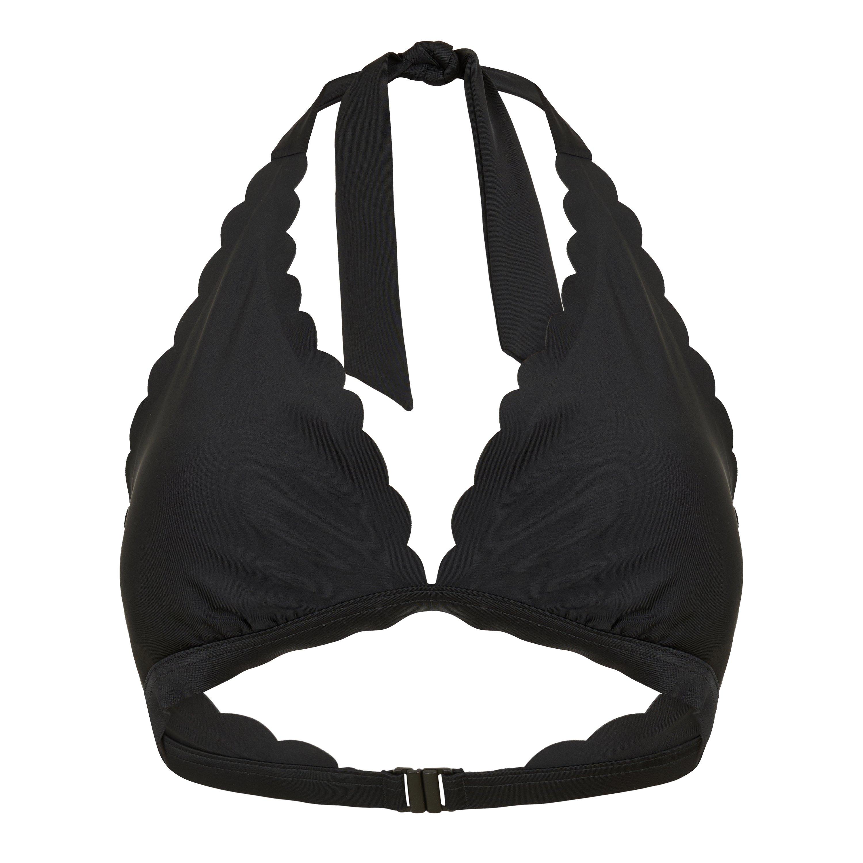 Black - Zoggs - Scallop Halter Top Womens