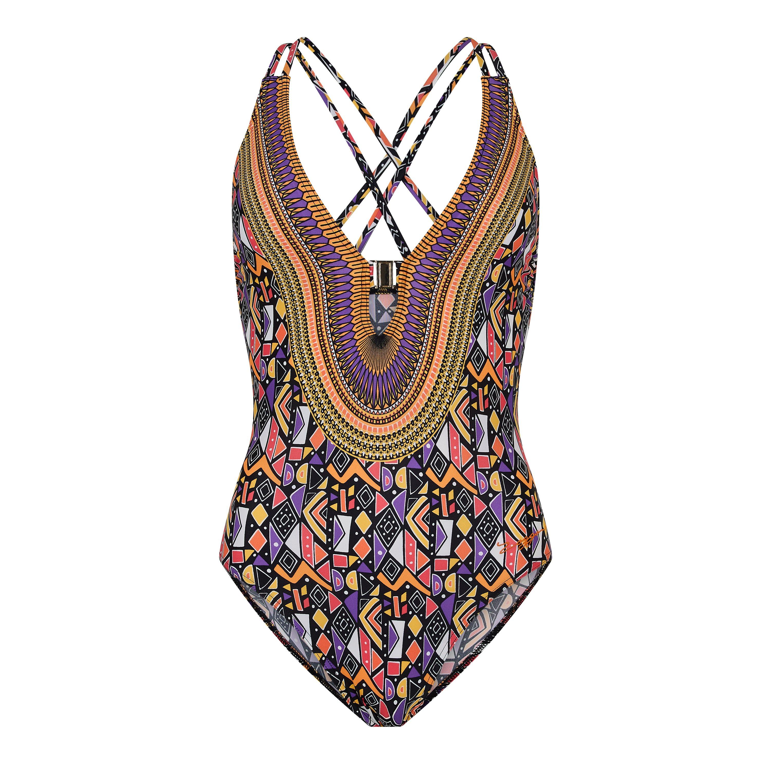 Multi - Zoggs - Culture Jam Crossback Womens - 1