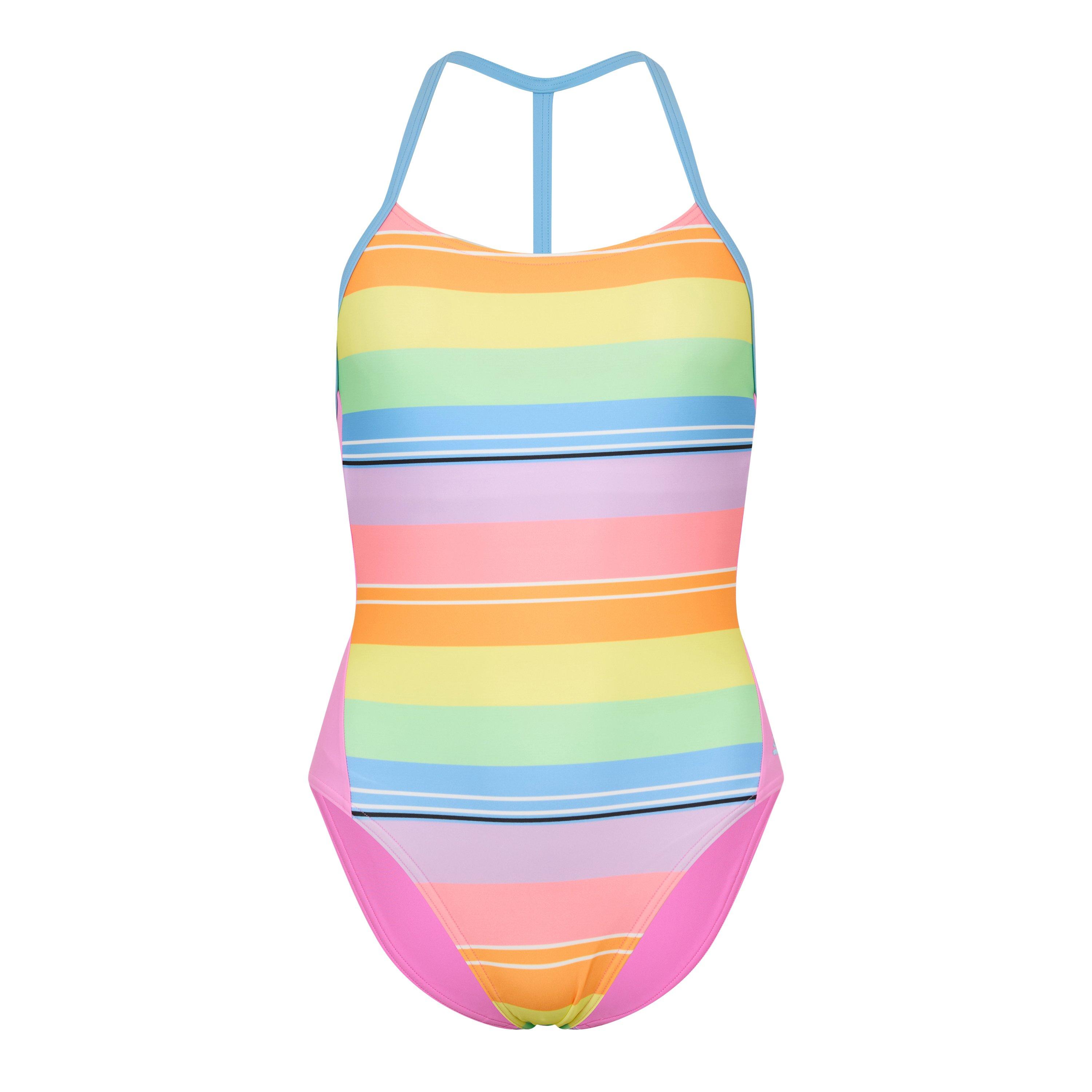 Multi - Zoggs - Tranquil T-Back Strip Womens - 1