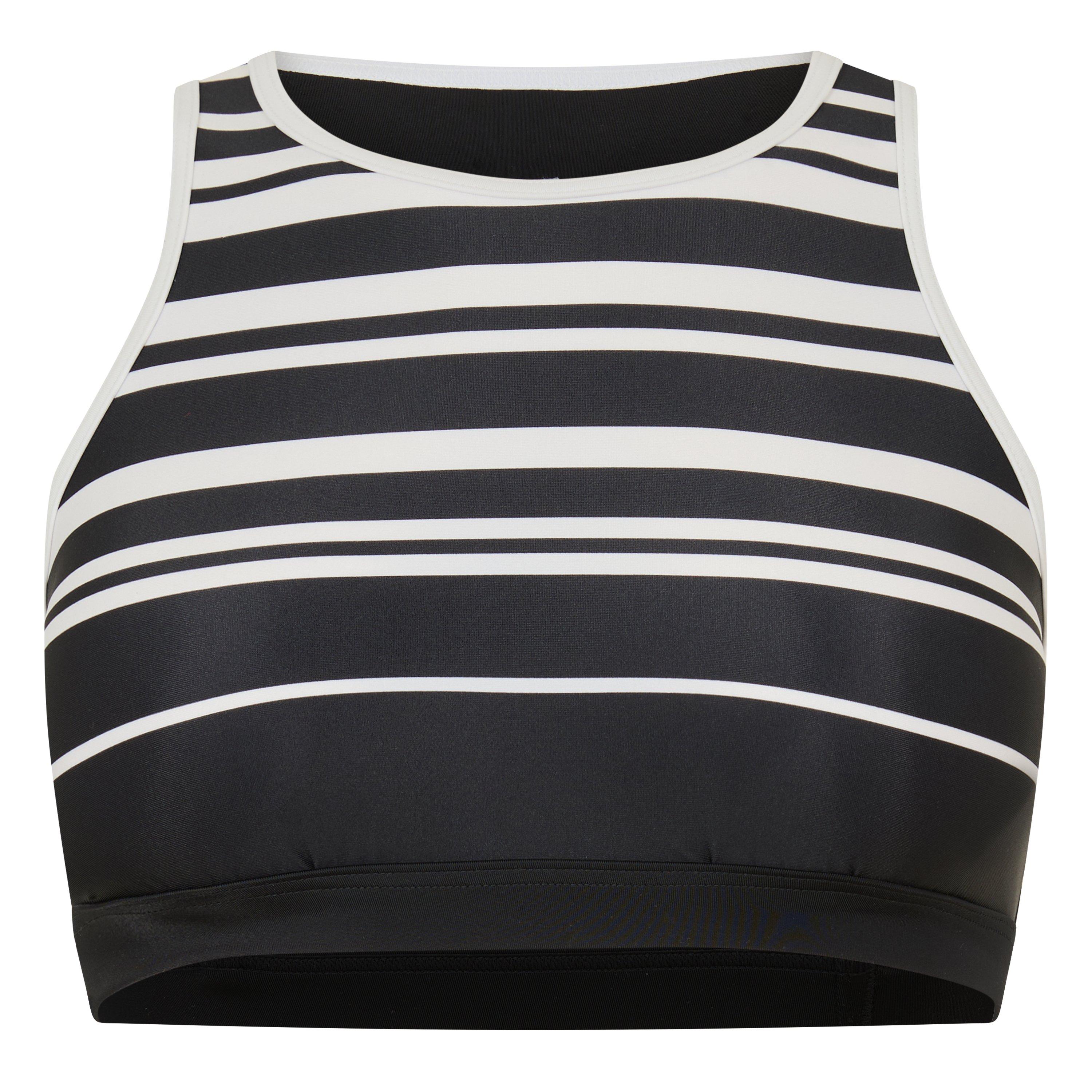 Zoggs Women's Monochrome Crop Top - Black - 12 (M)
