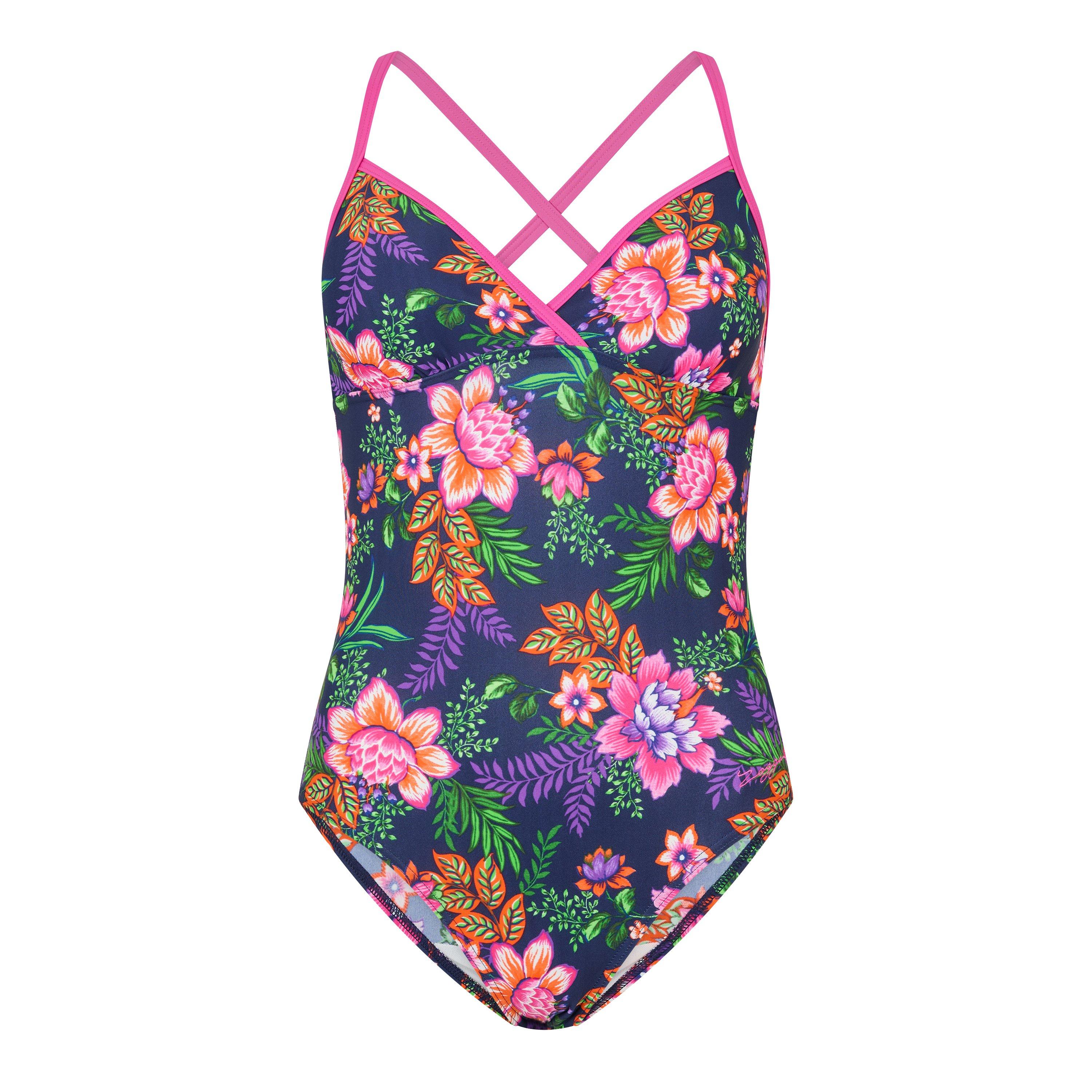 Multi - Zoggs - Tropical Garden Strappyxbk Womens - 1
