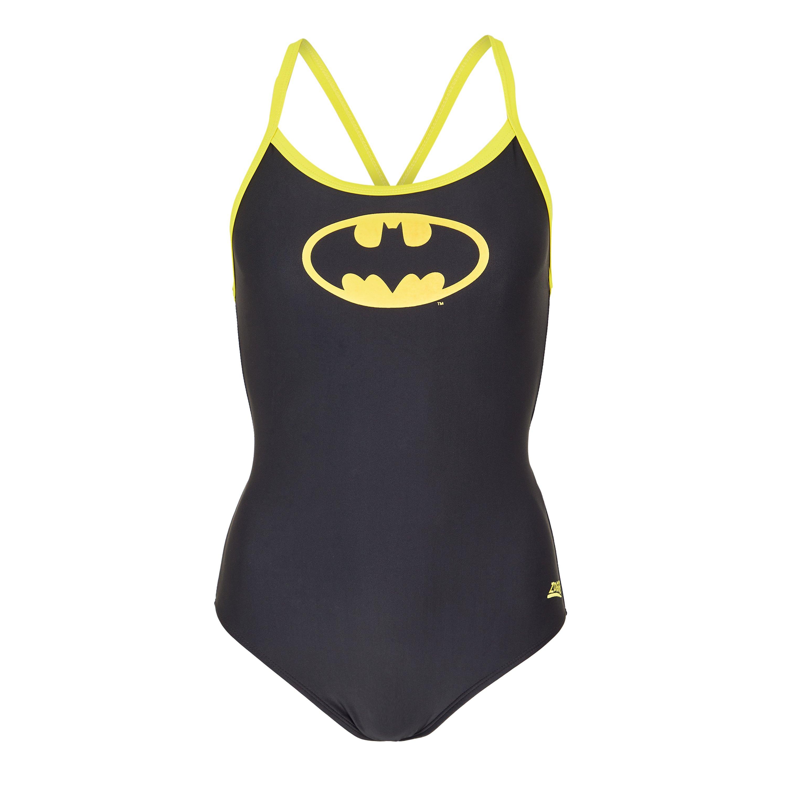 Black - Zoggs - Batman Sprintback Womens - 1