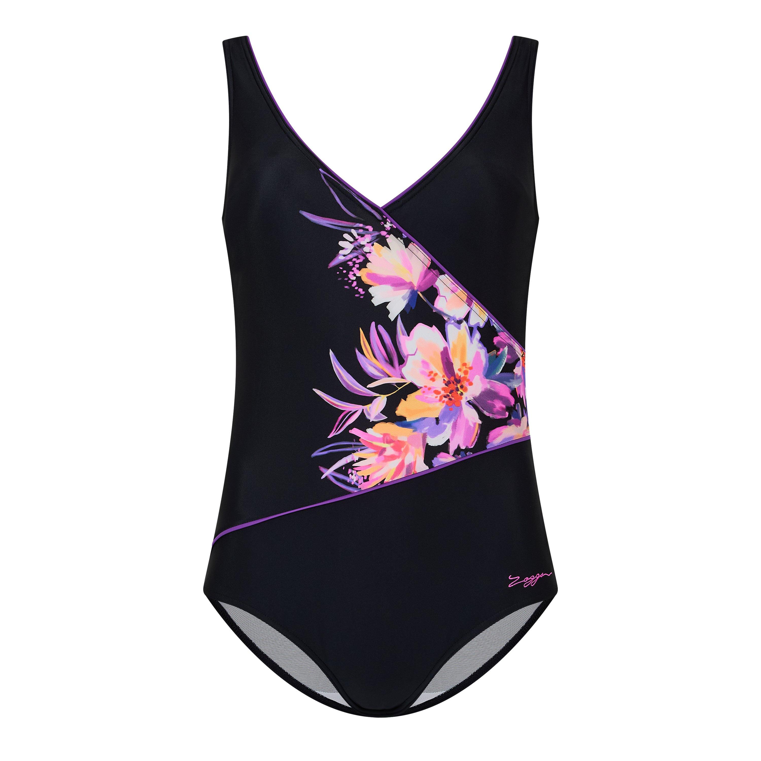 Black - Zoggs - Bloomsbury Wrap Front Womens - 1