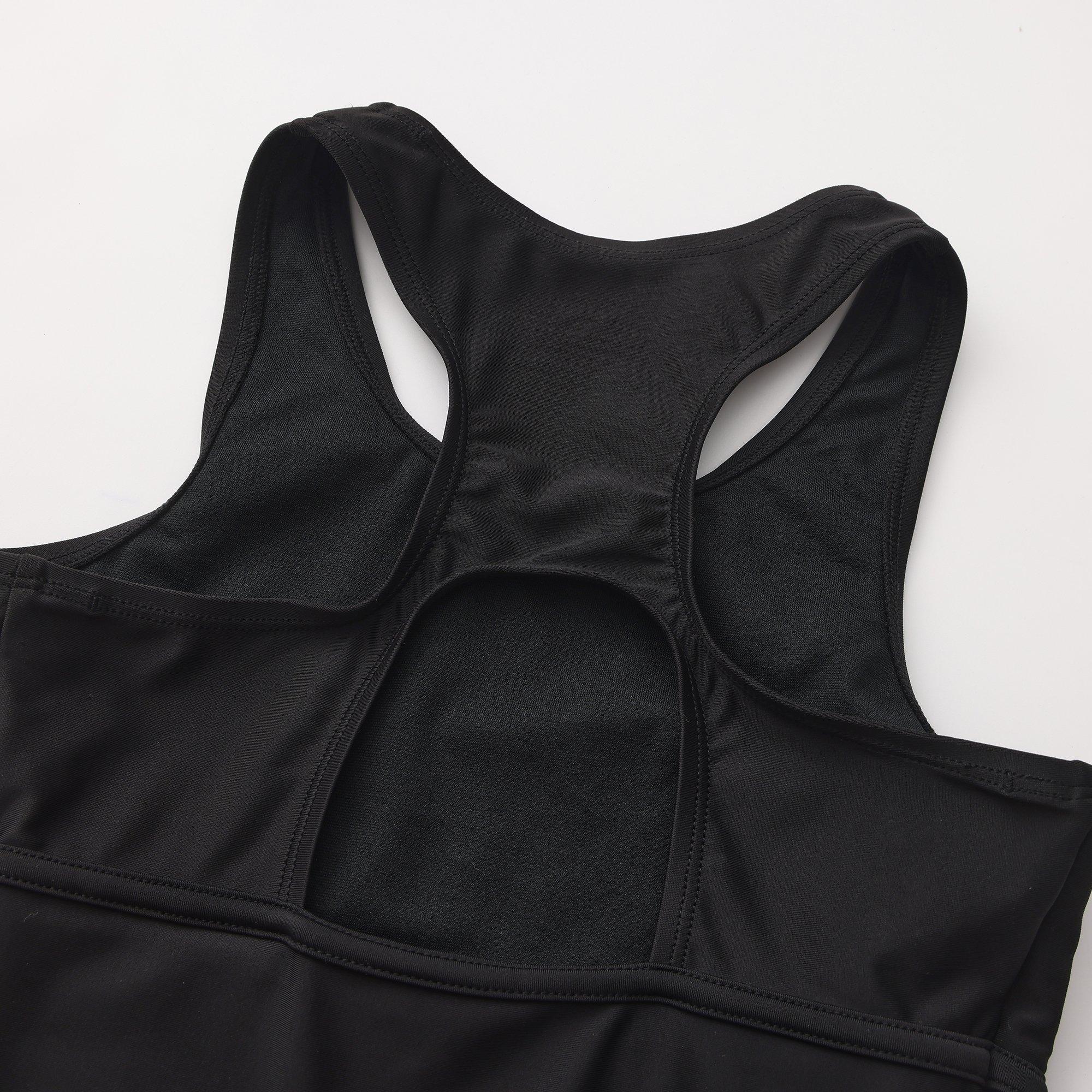 Black - Slazenger - LYCRA® XTRA LIFE™ Boyleg Swimming Suit Junior Girls - 6