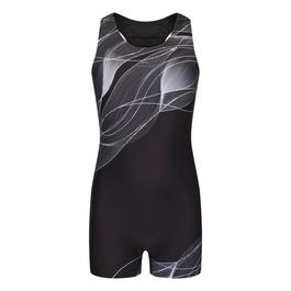 Slazenger LYCRA® XTRA LIFE™ Boyleg Swimming Suit Junior Girls