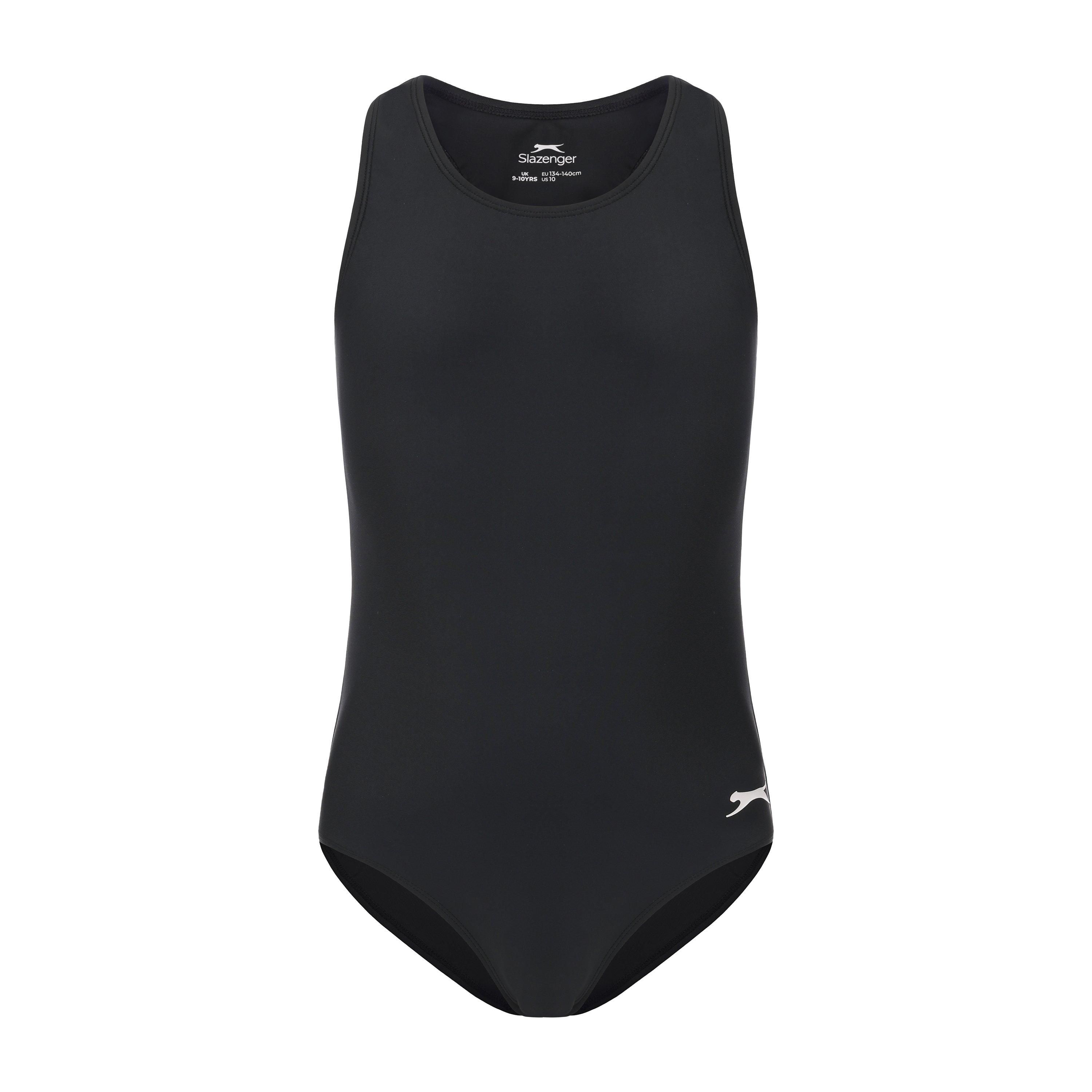 Nero - Slazenger - LYCRA® XTRA LIFE™ Racer Back Swimsuit Girls - 1