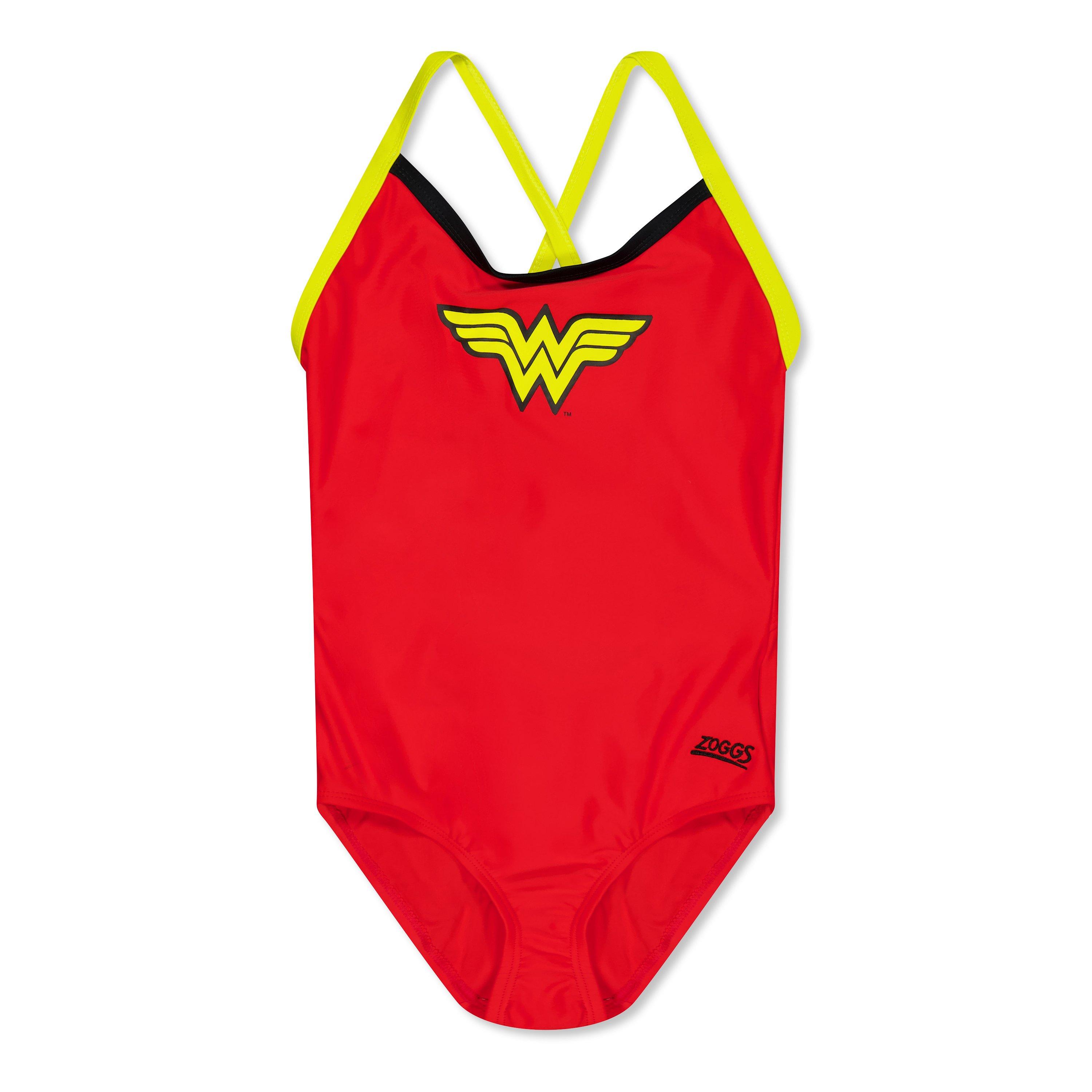 Red - Zoggs - Wonderwoman Tri Back Juniors - 1