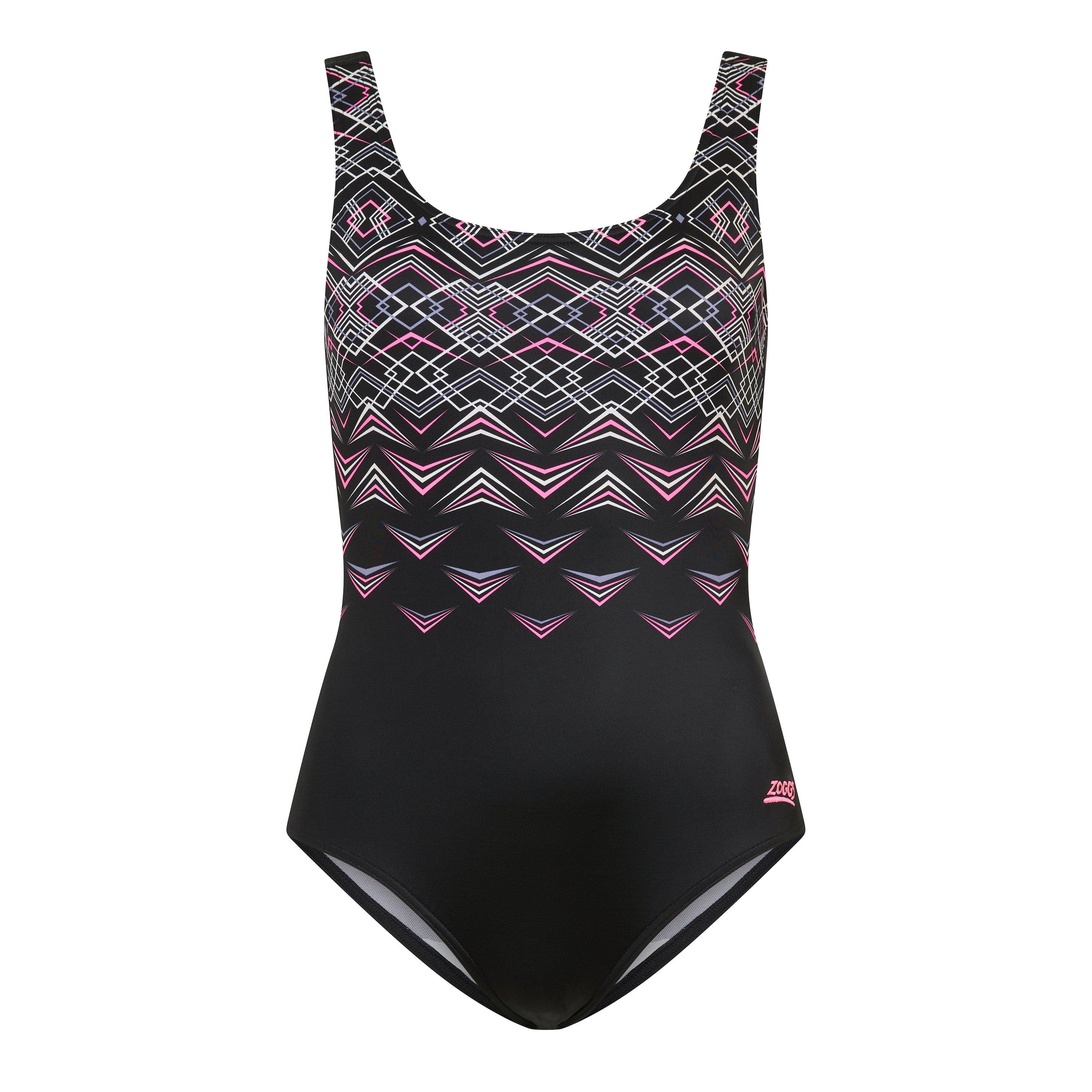 Black - Zoggs - Electric Scoopback Womens - 1