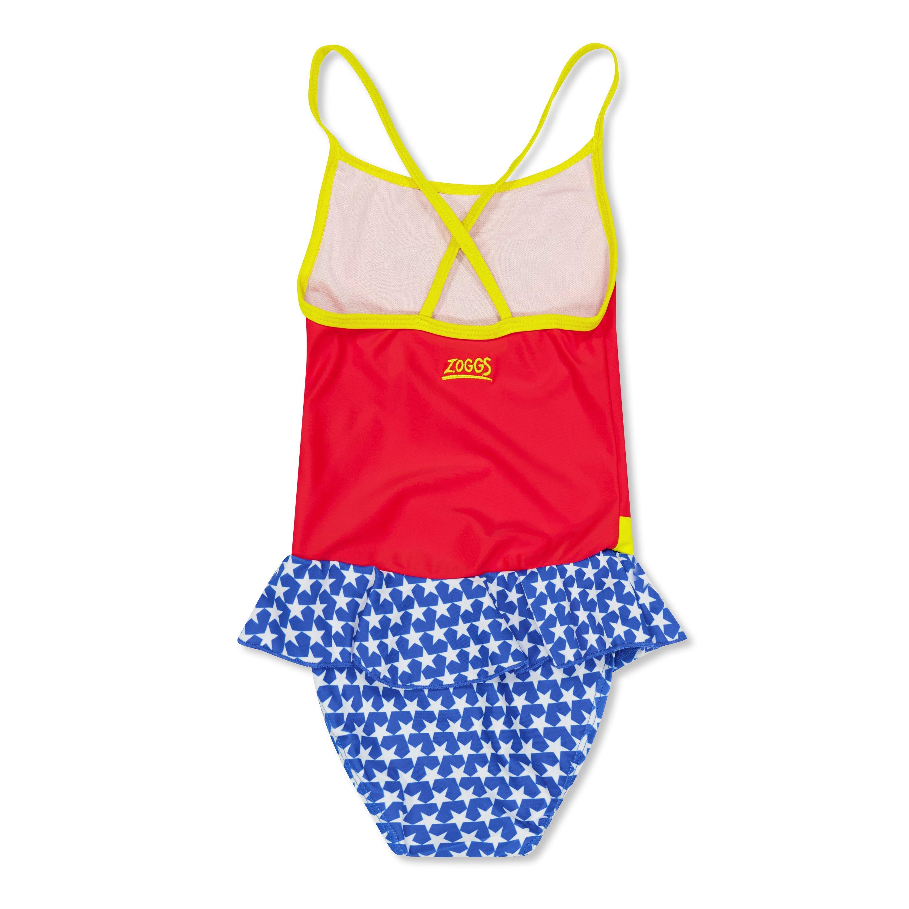 Red - Zoggs - Wonderwoman Swimdress Baby - 2