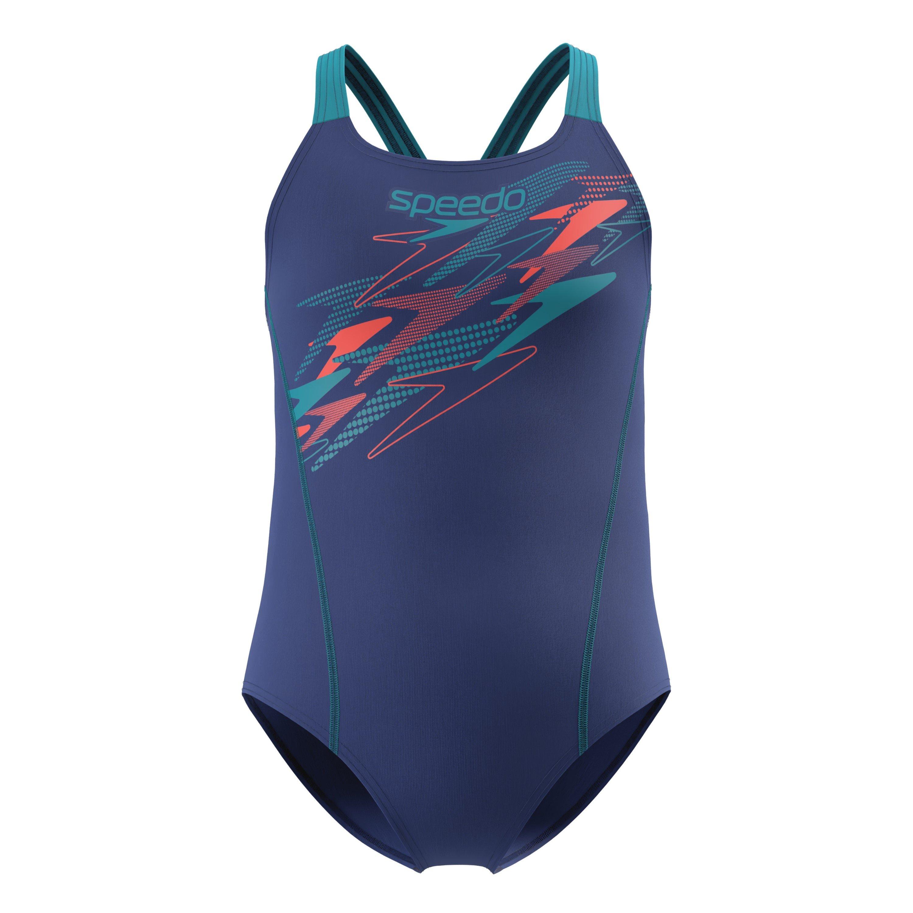 Speedo Girls Medley Suit Jn63 - Night Watch - 9-10 (M)
