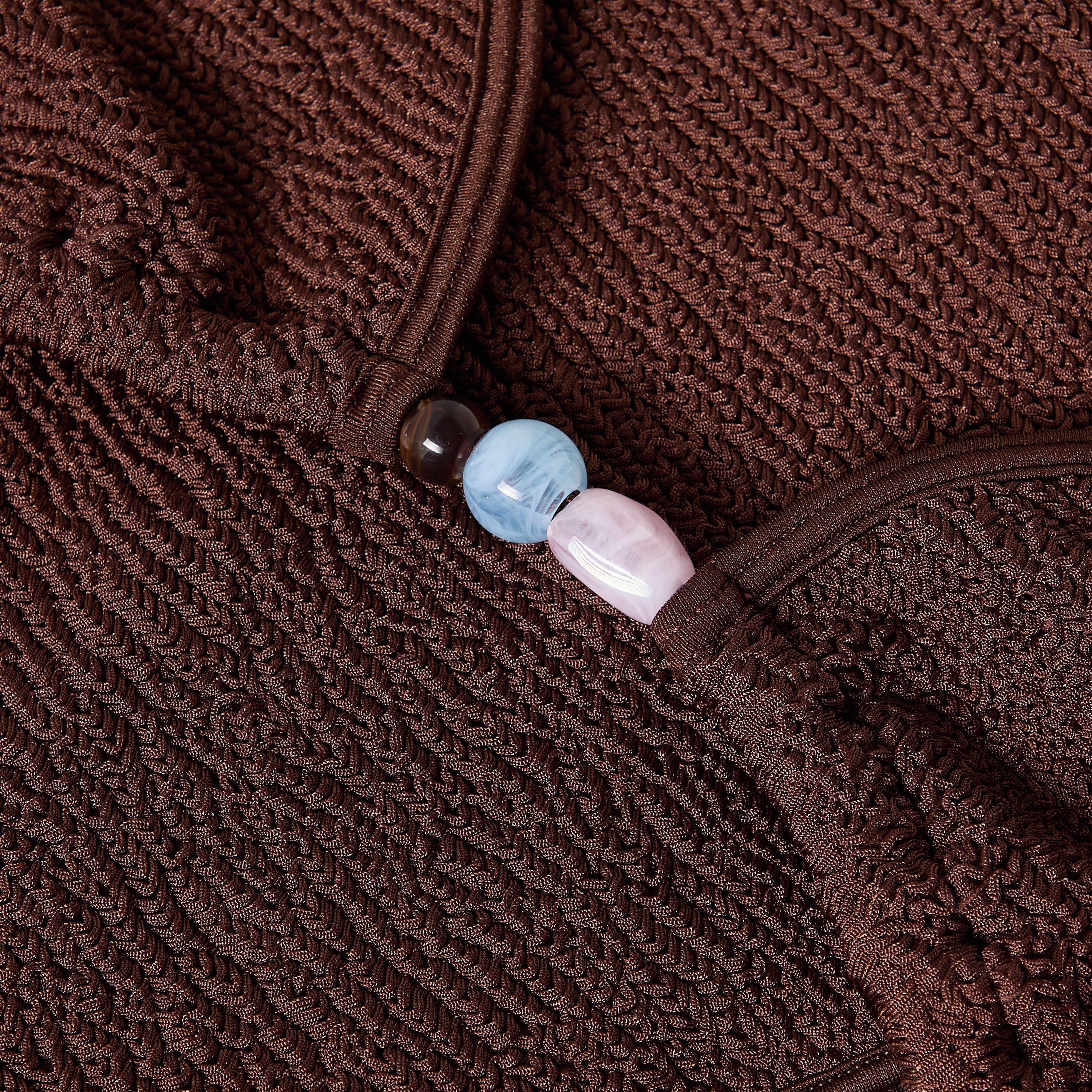 Metallic Choc - Hunza G - Women's Gina Beaded Bikini Set - 5