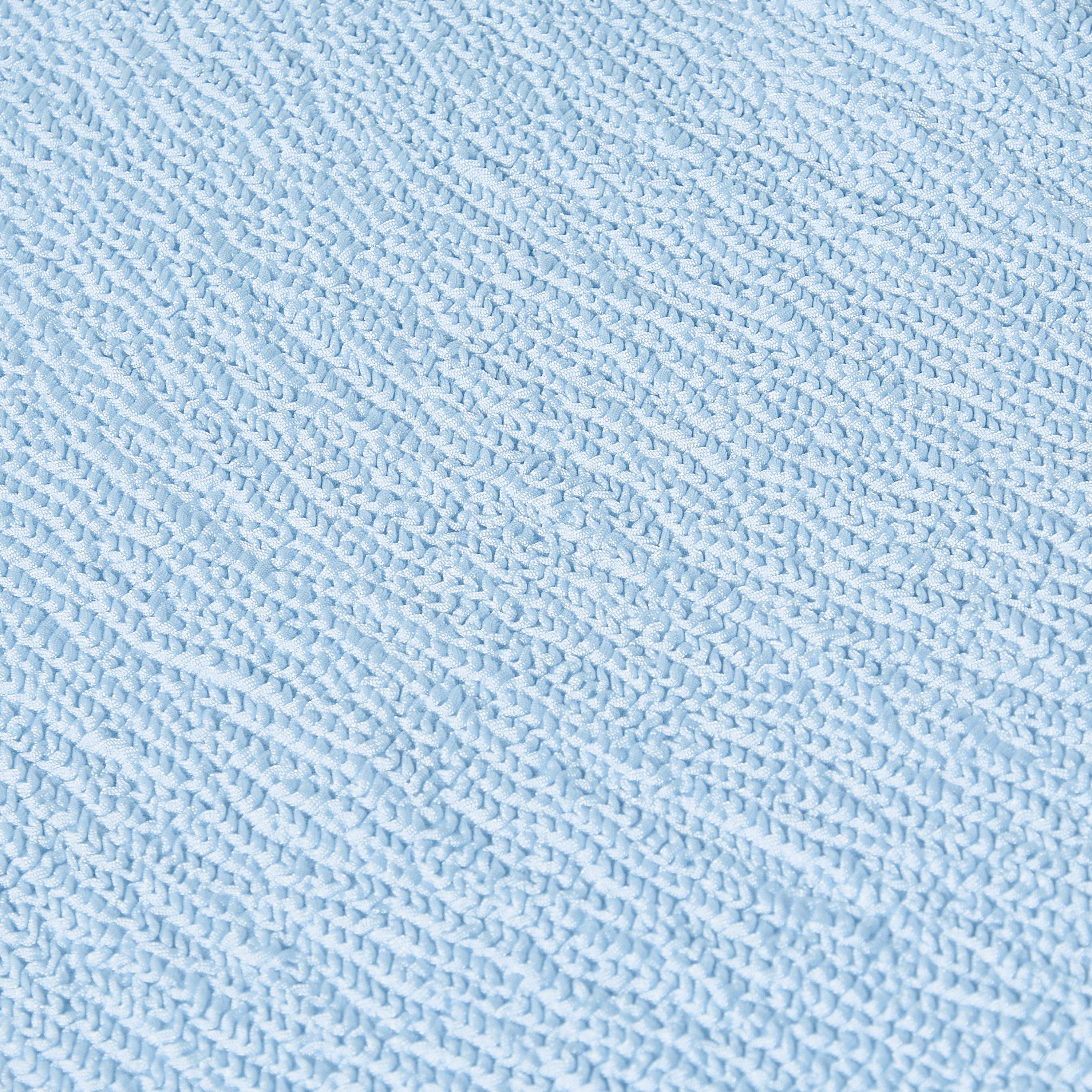 Metallic Blue - Hunza G - Women's Mia Beaded Scoop Neck Swimsuit - 5