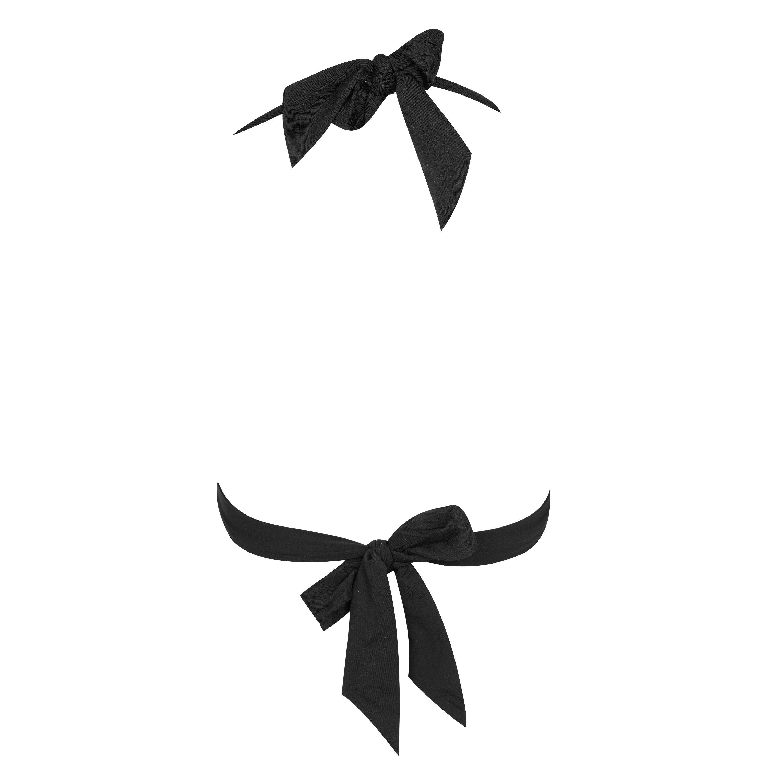 Schwarz - Seafolly - Twist Halter Bikini Top - 5