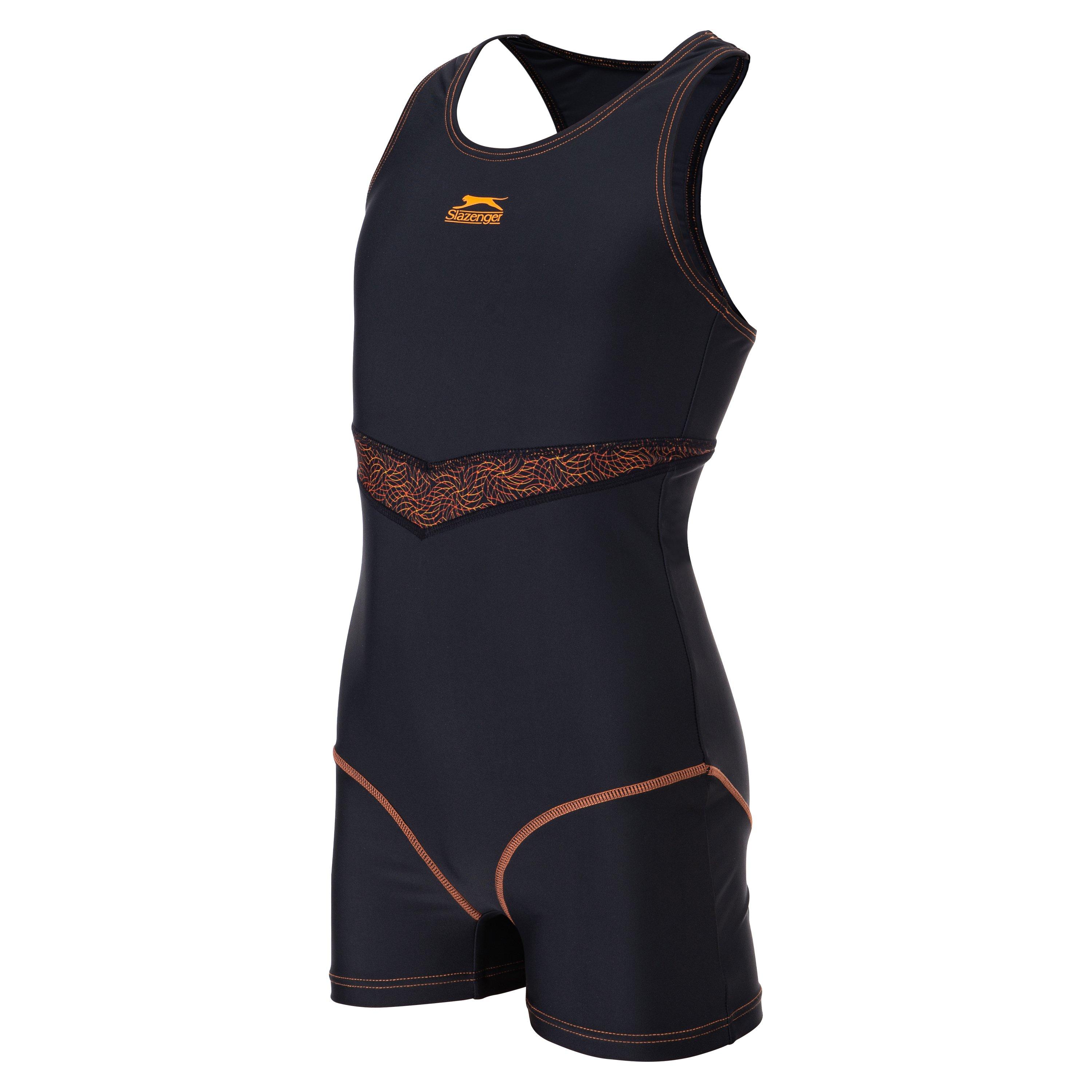 Noir - Slazenger - Boyleg Swimsuit Junior Girls - 3