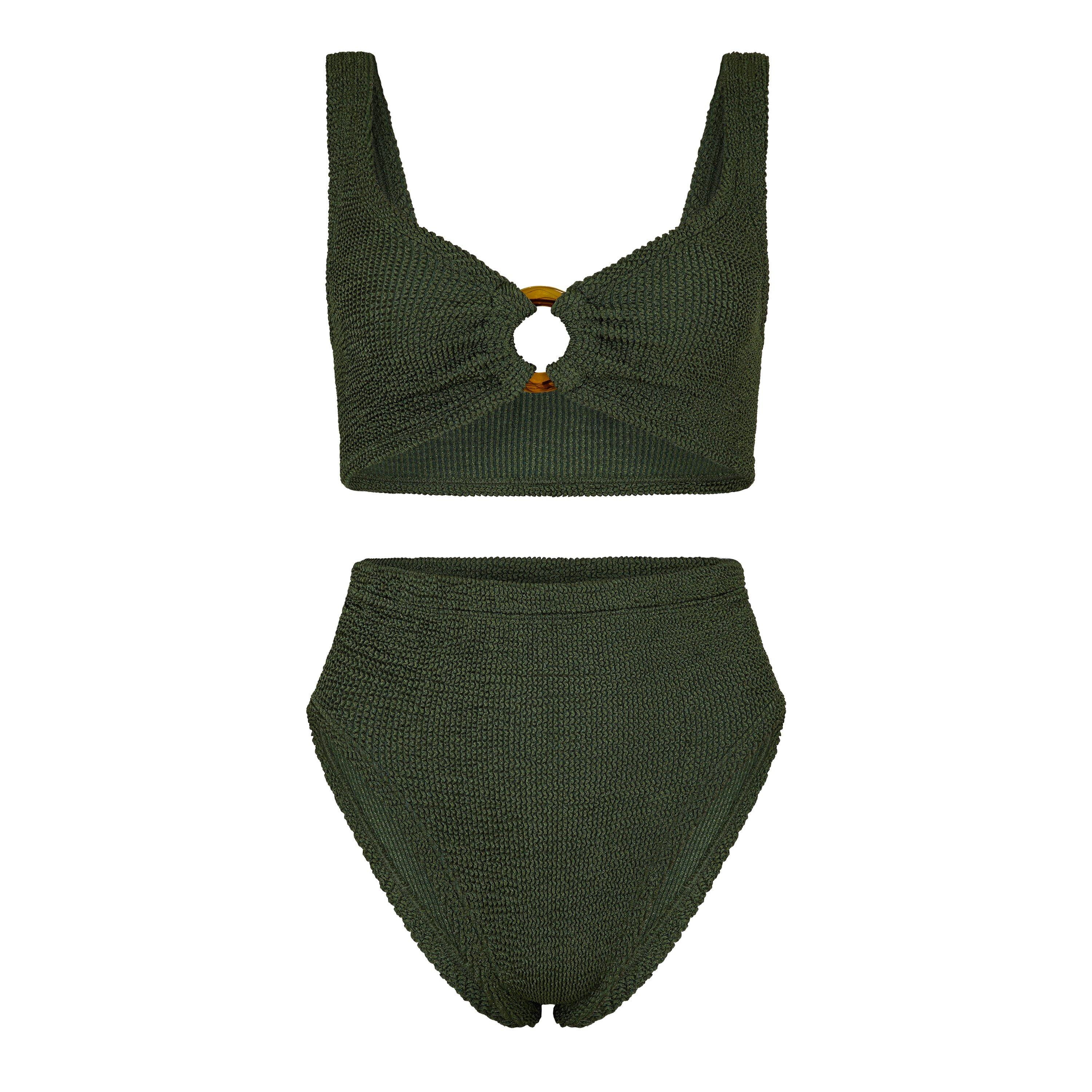 Hunza G Women's Nadine Bikini Set - Metallic Khaki