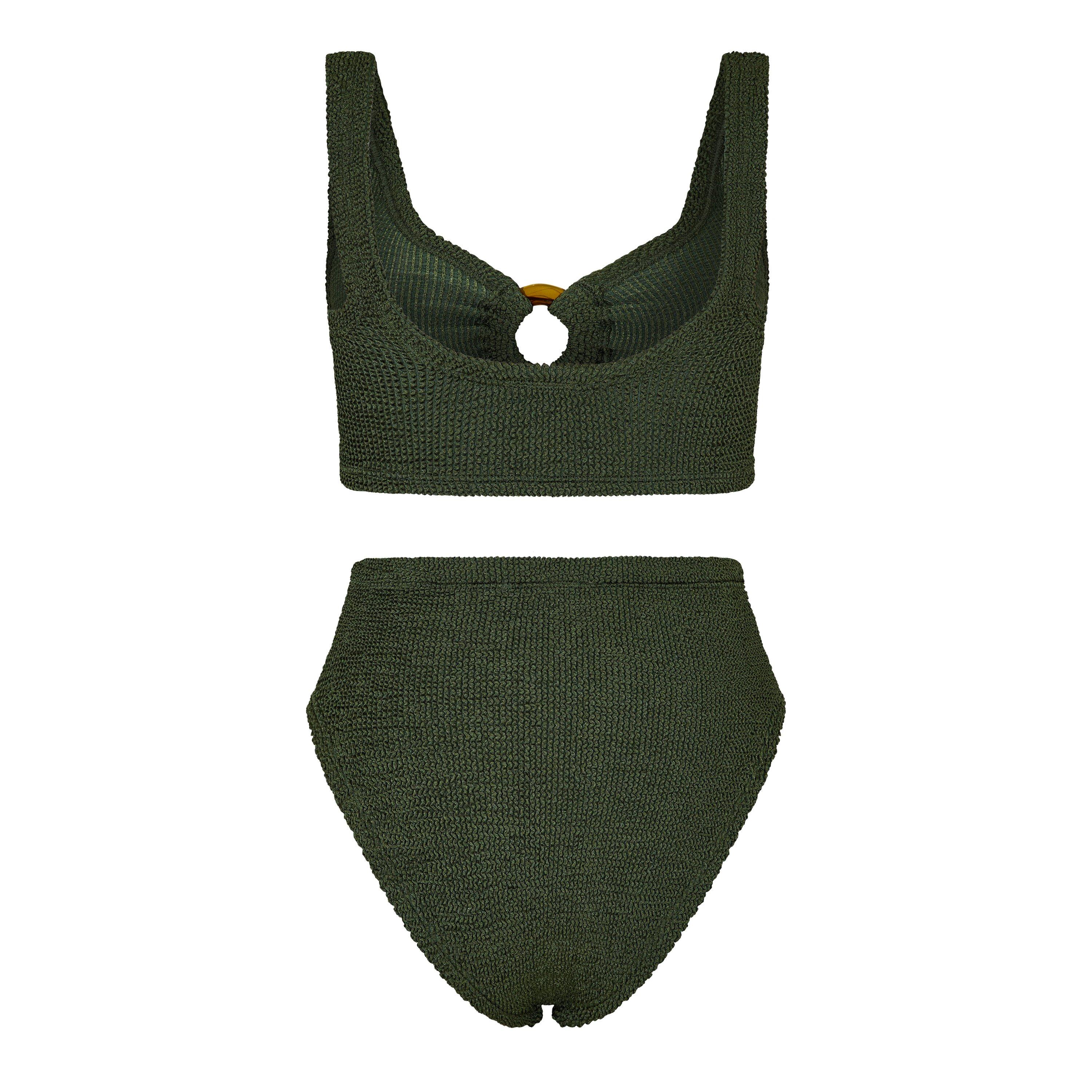 Metallic Khaki - Hunza G - Nadine Bikini - 2