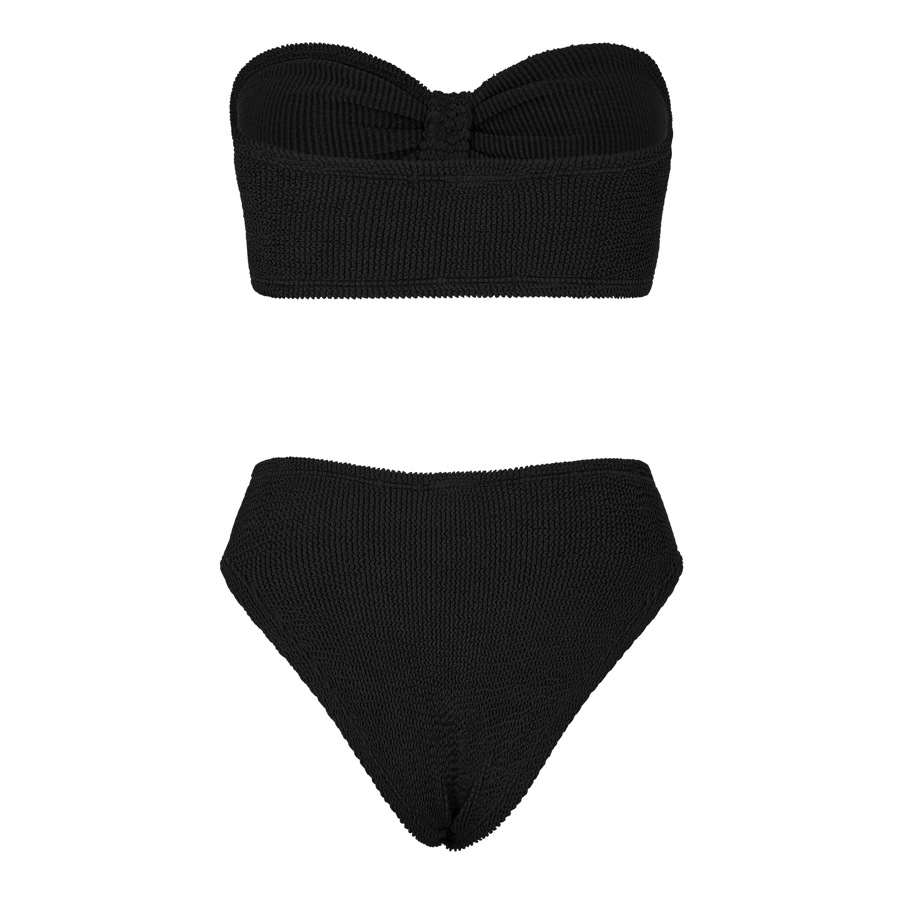 Black - Hunza G - Coverage Jean Bikini - 2
