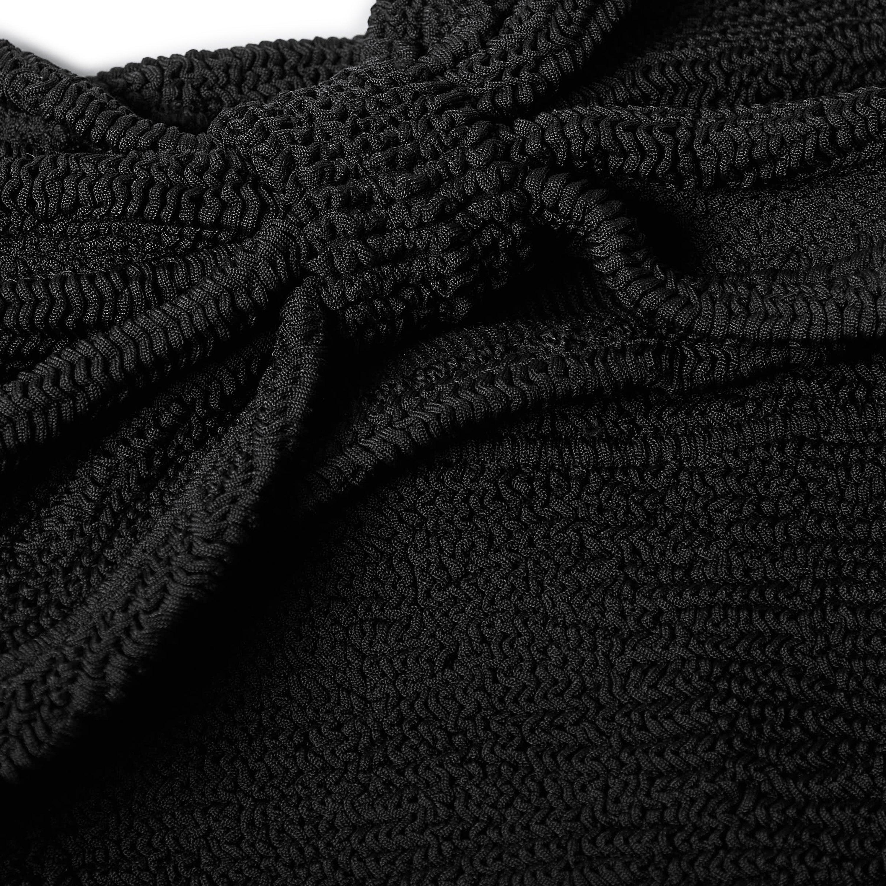 Black - Hunza G - Women's Coverage Bikini Set - 5