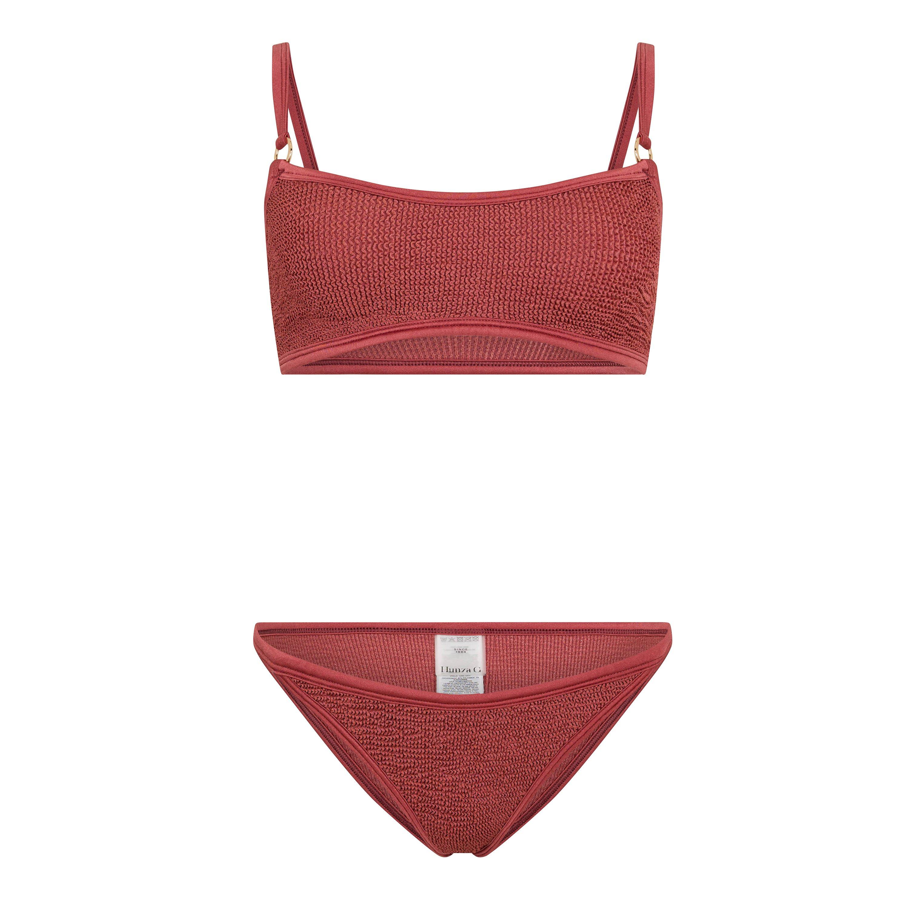 Metallic Rose - Hunza G - Women's Iris Bikini Set - 1